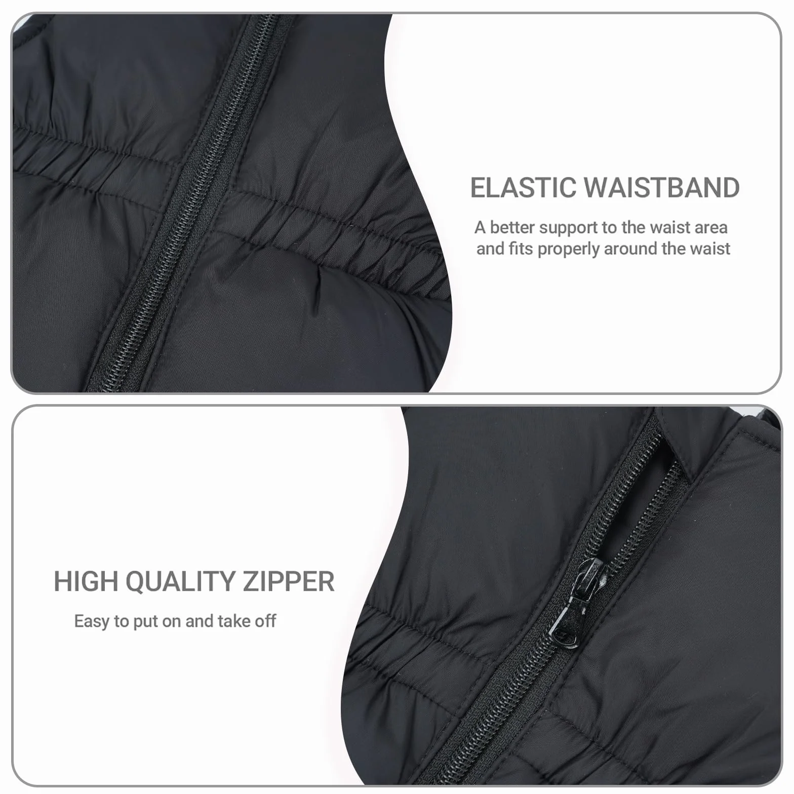 Niño Niña Conjunto de Esquí, Chaqueta con Capucha + Pantalón de Esquí Impermeable Traje de Nieve 2 Piezas Traje de Esquí Abrigos de Pluma Pantalones de nieve Pantalones de Babero, Negro 4-5 Años