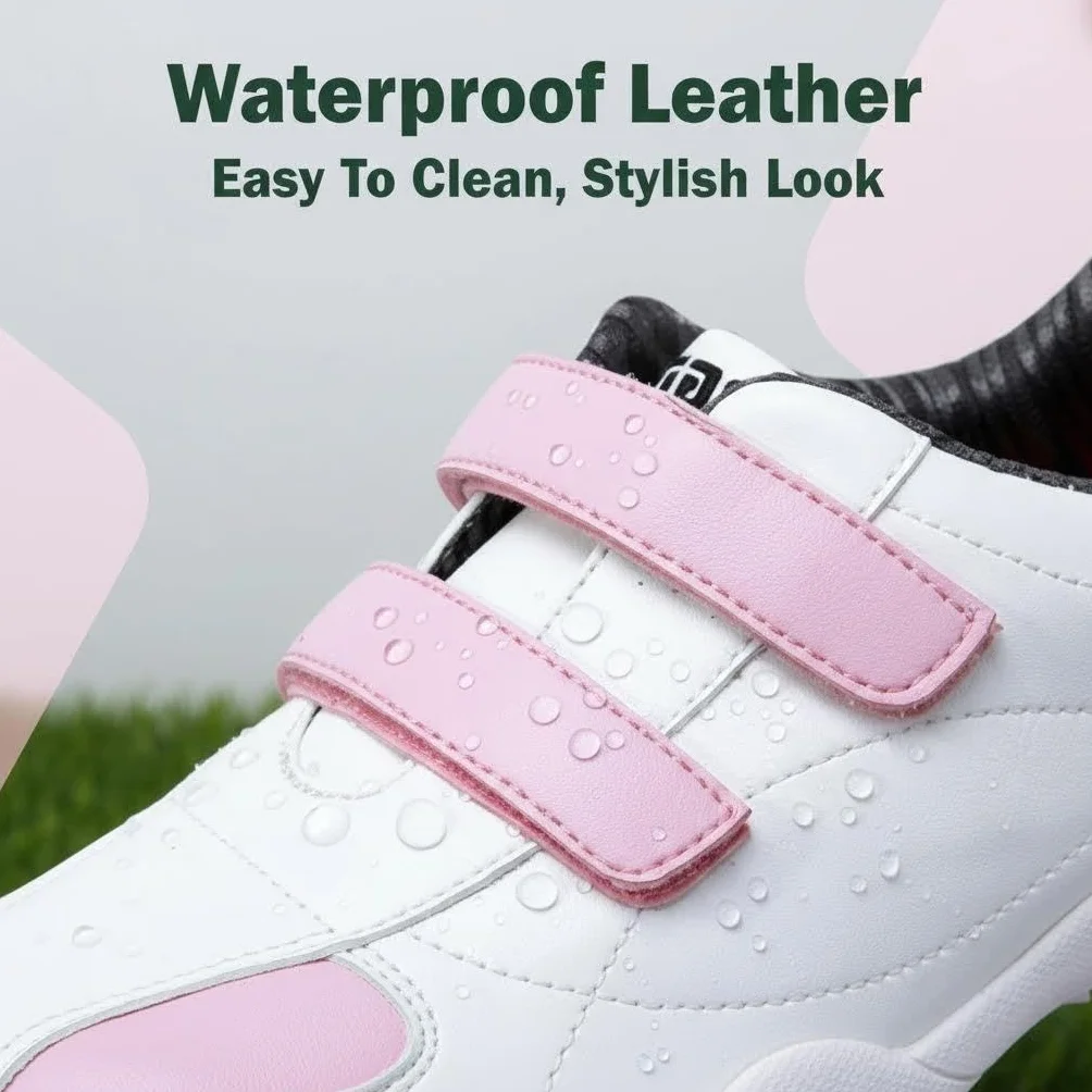 Zapatos de Golf de Las Mujeres al Aire Libre Impermeable y Transpirable Antideslizante Zapatos de Golf Zapatillas Deportivas para Mujeres