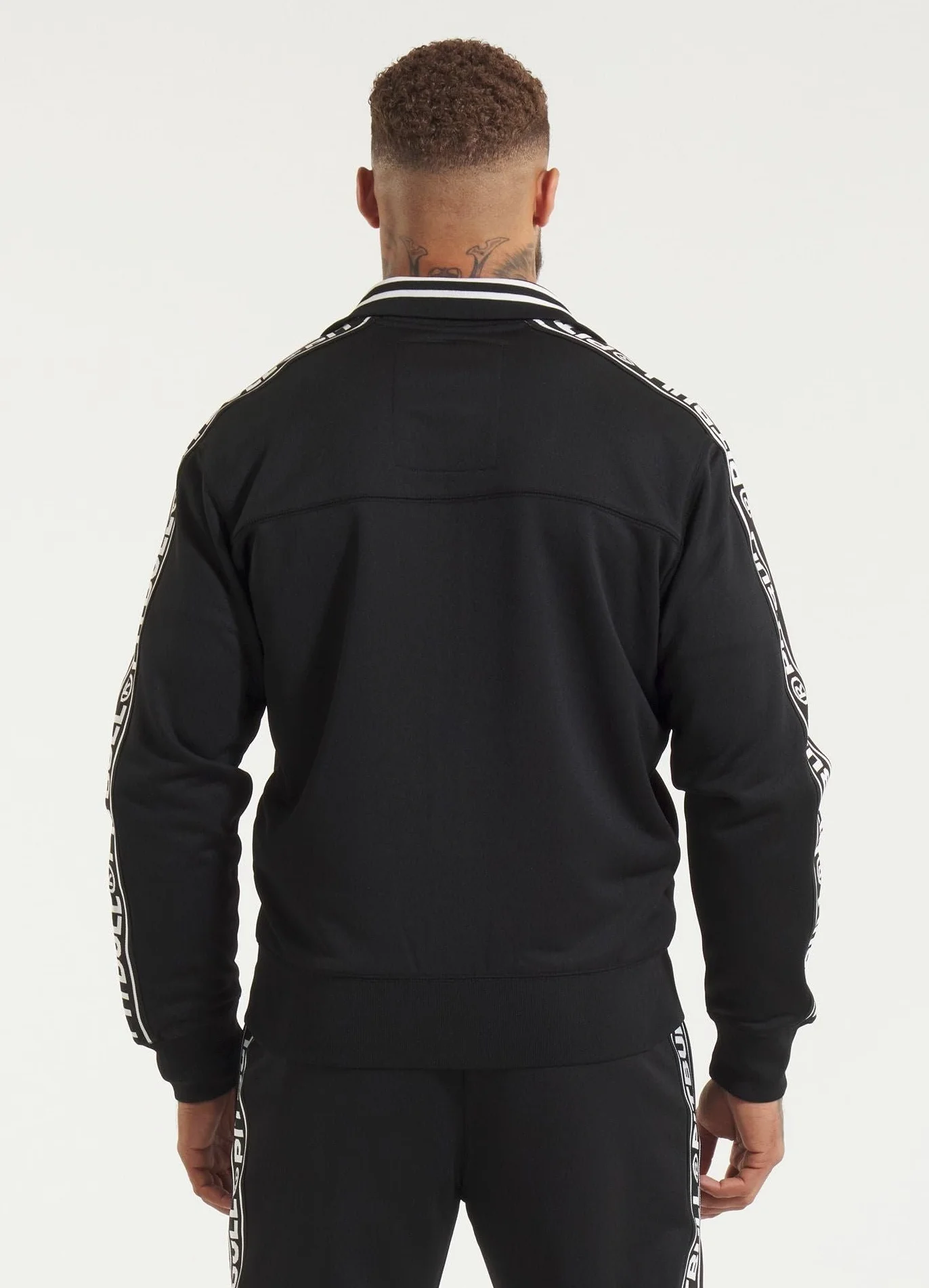 PITBULL Sudadera con Cremallera Hombre Deportiva Oldschool Premium Poliéster - Sudadera Cremallera Hombre con Logo Cintas Jacquard Costuras Reforzadas
