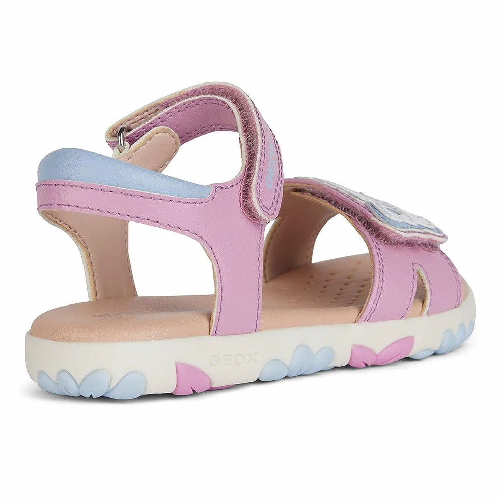 Geox J Sandal Haiti Girl, Sandalias con Punta Abierta Niñas