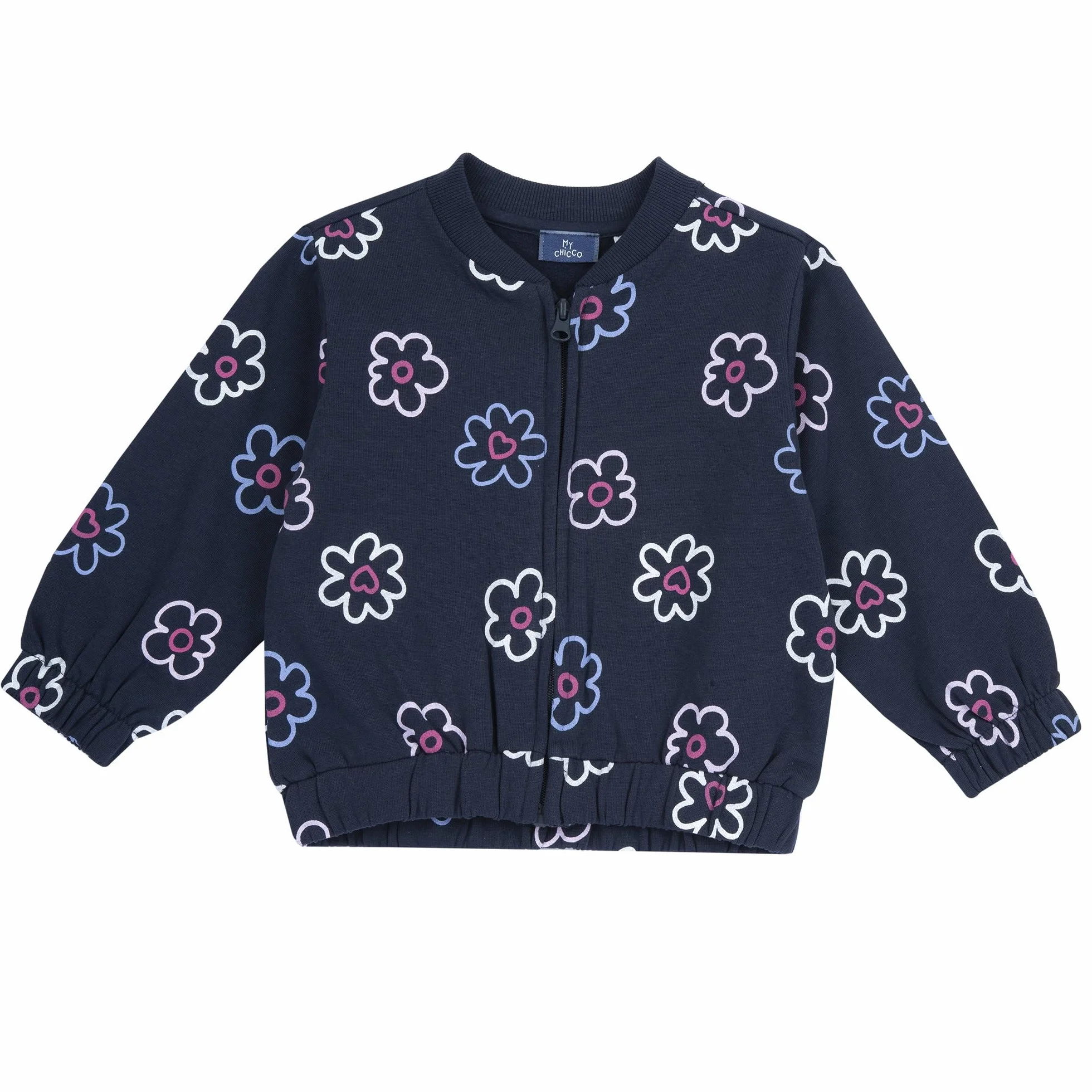 Chicco, Sudadera Niña, con Cierre de Cremallera, Cómoda y a la Moda, en Suave Algodón, Lavable en Lavadora, Ropa Niña y Chica, Diseñado en Italia