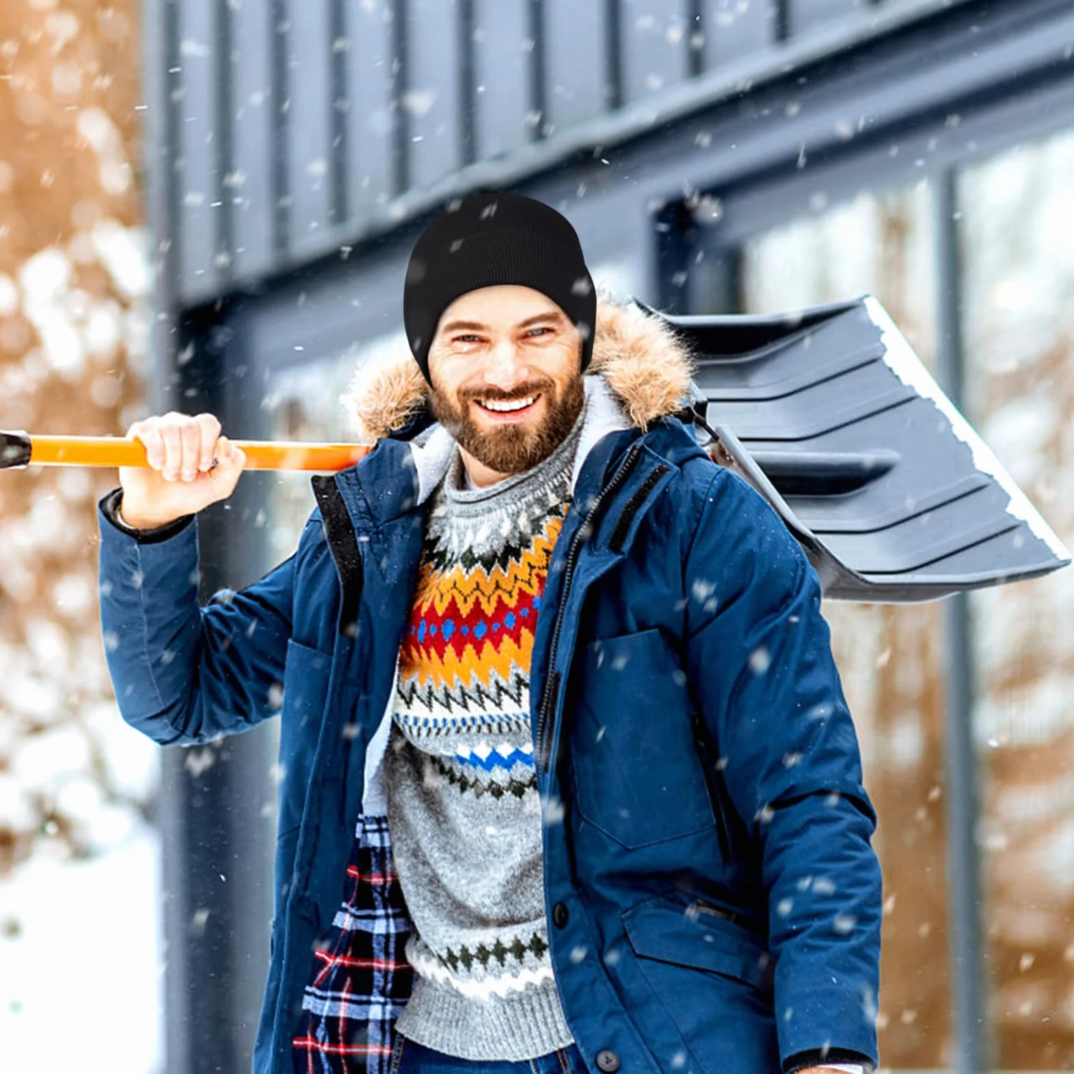 Gorro de Invierno para Hombre y Mujer, Clásico Gorro de Invierno de Punto Elástico Básico
