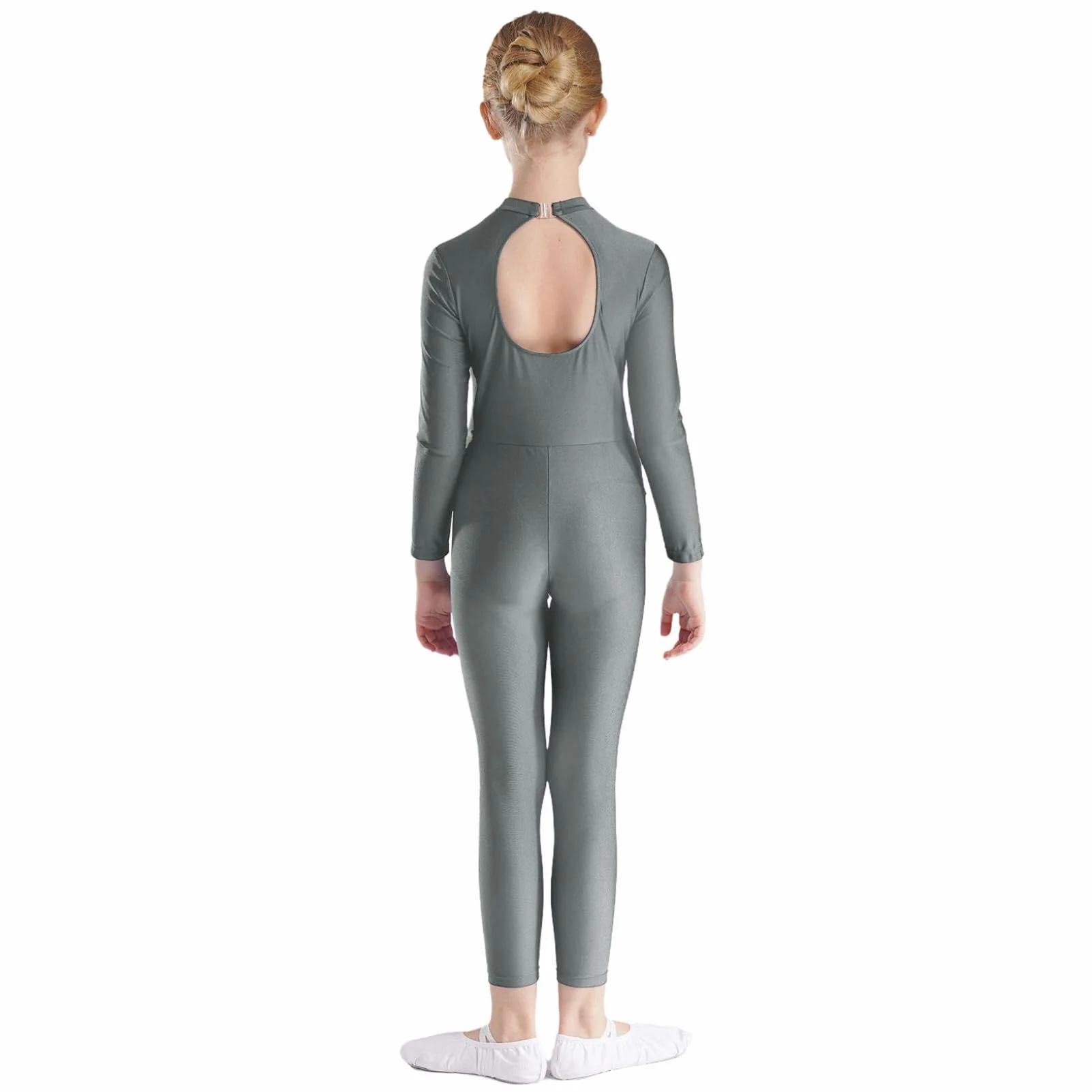 Oyolan Maillot Gimnasia Rítmica Para Niña Body Manga Larga Mono Elástico De Patinaje Artístico Disfraz De Baile Competición