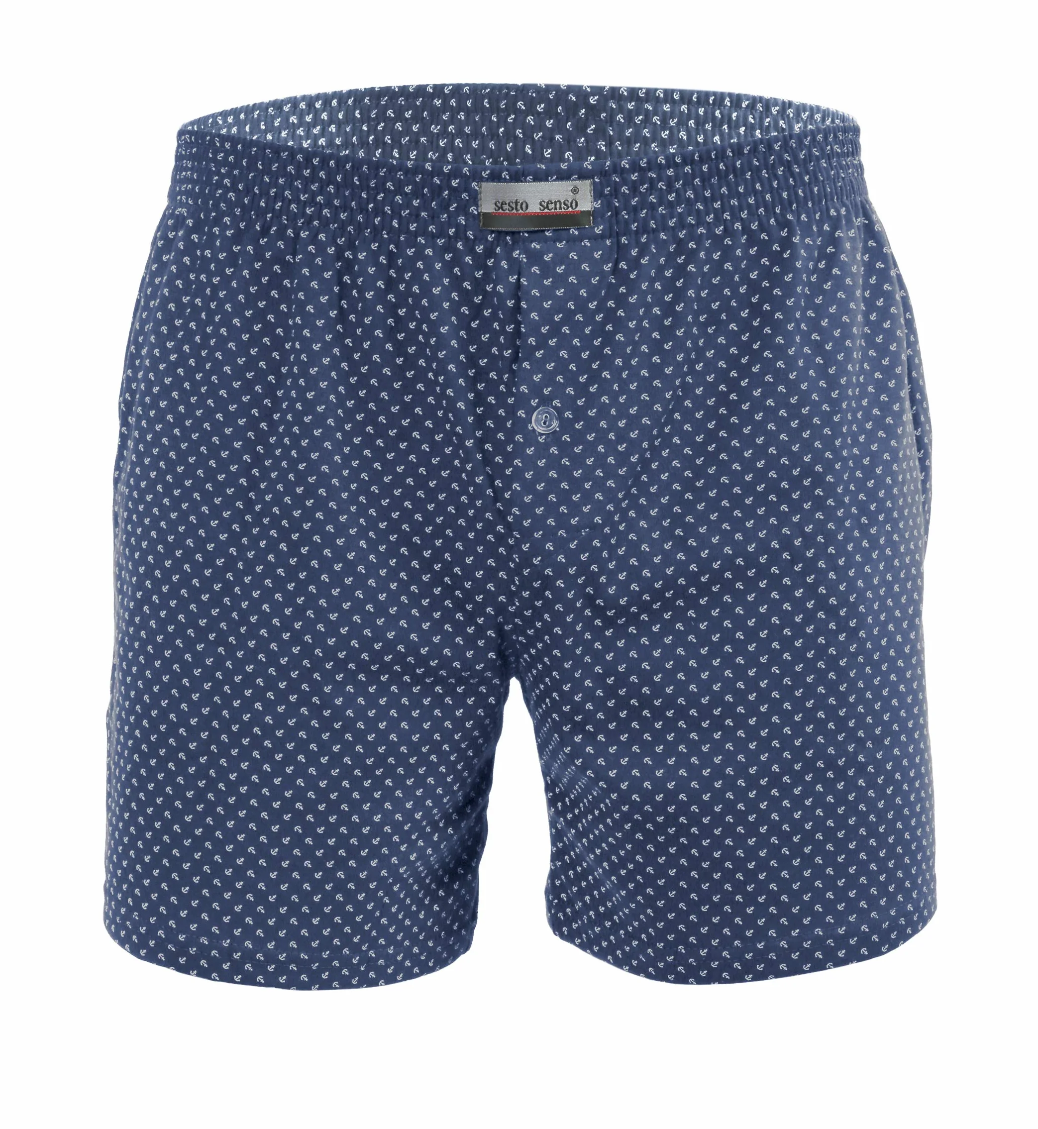 Sesto Senso Pijama Pantalon Corto Hombre Algodón 1-2 Pack Pantalón de Dormir Cuadros o Liso