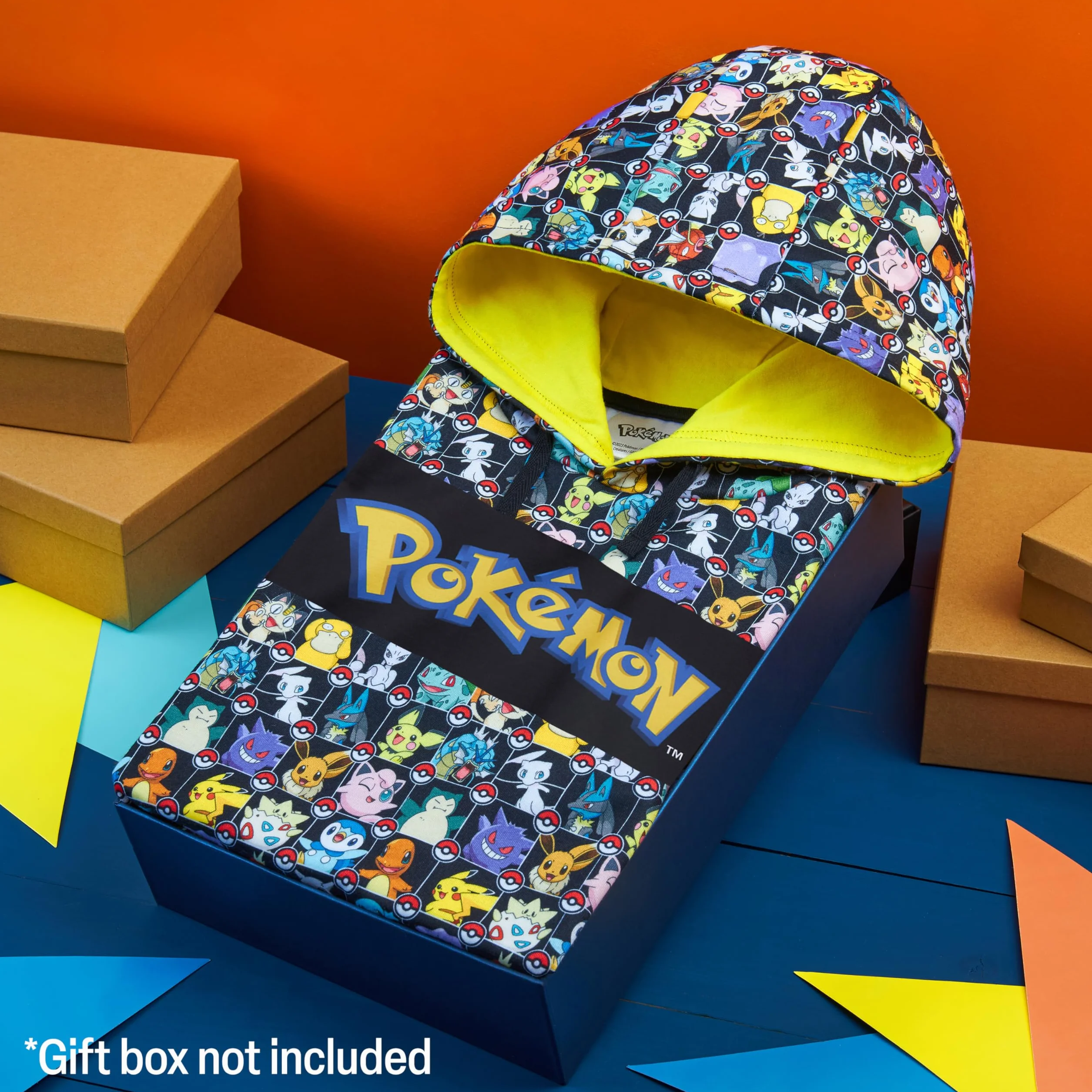 Pokémon Sudadera con Capucha Adolescentes y Niños Pikachu 4-15 Años Oficial Regalos Cumpleaños Niños Colegio
