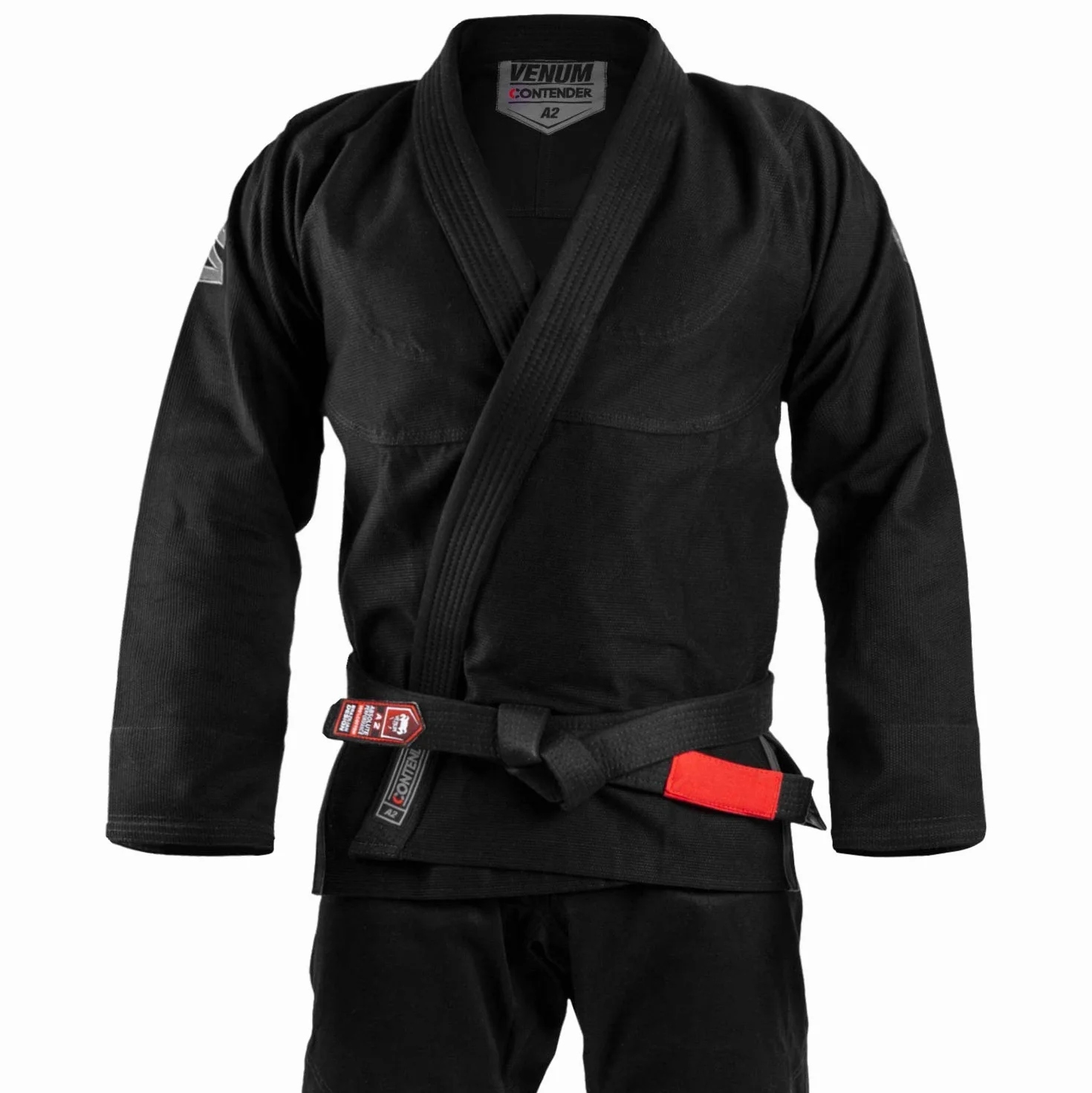 VENUM Contender EVO Kimono De Jiu Jitsu Brasileño/BJJ Gi, Unisex Adulto, Negro, A1.5