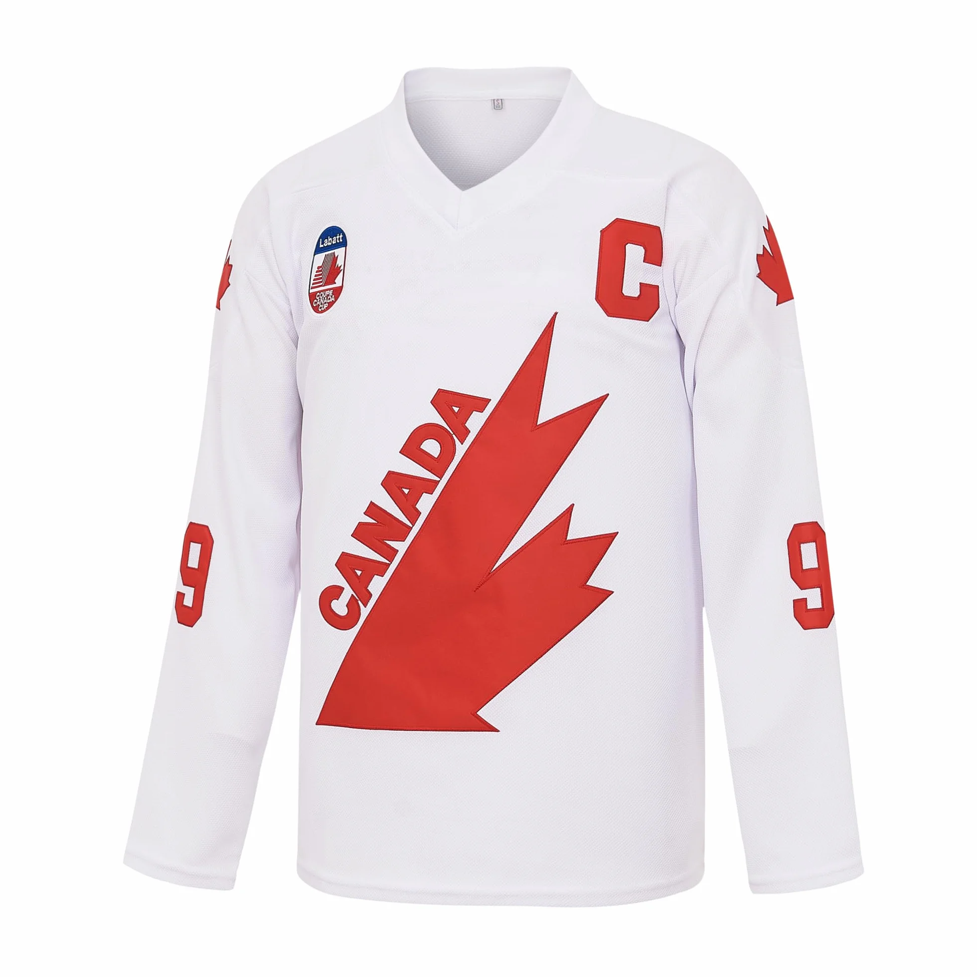 Camiseta de Hockey sobre Hielo para Hombre 1991 Team Canada Coupe Cup, #99 Gretzky White, Large