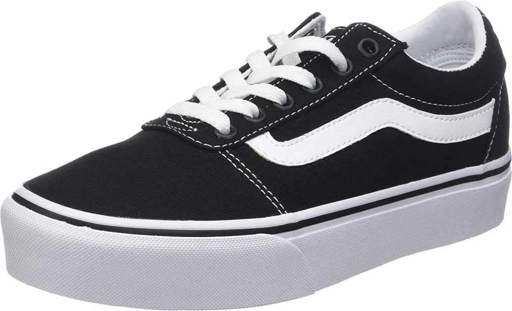 Vans Ward Platform Sneaker Patchwork Light Blue 36 EU