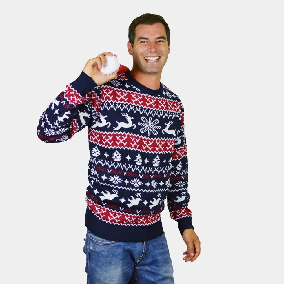 Jersey Navideño para Mujer, Hombre y Niños Renos y Motivos Navideños