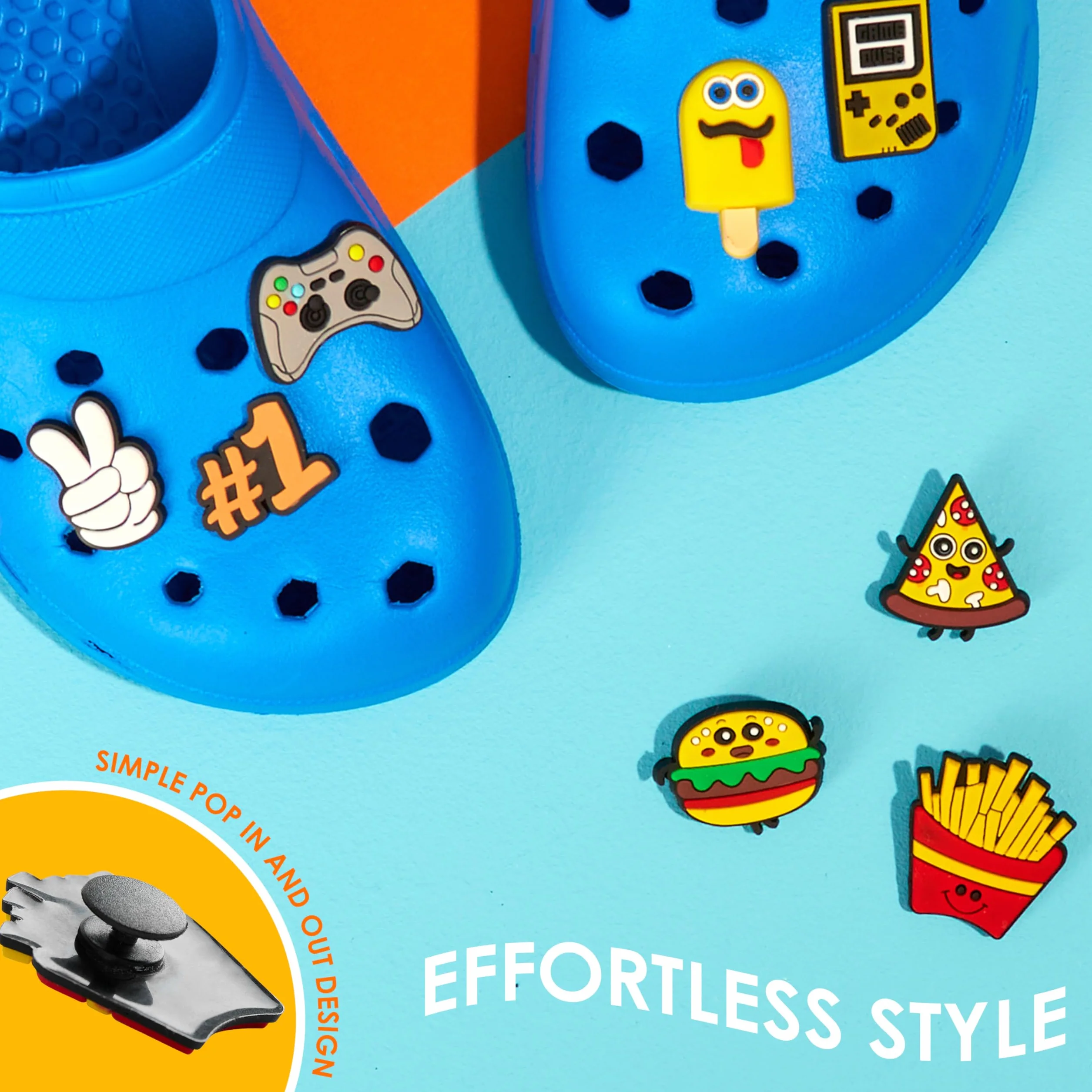 CityComfort Zuecos con Charms Removibles para Niño, Zuecos Playa y Piscina
