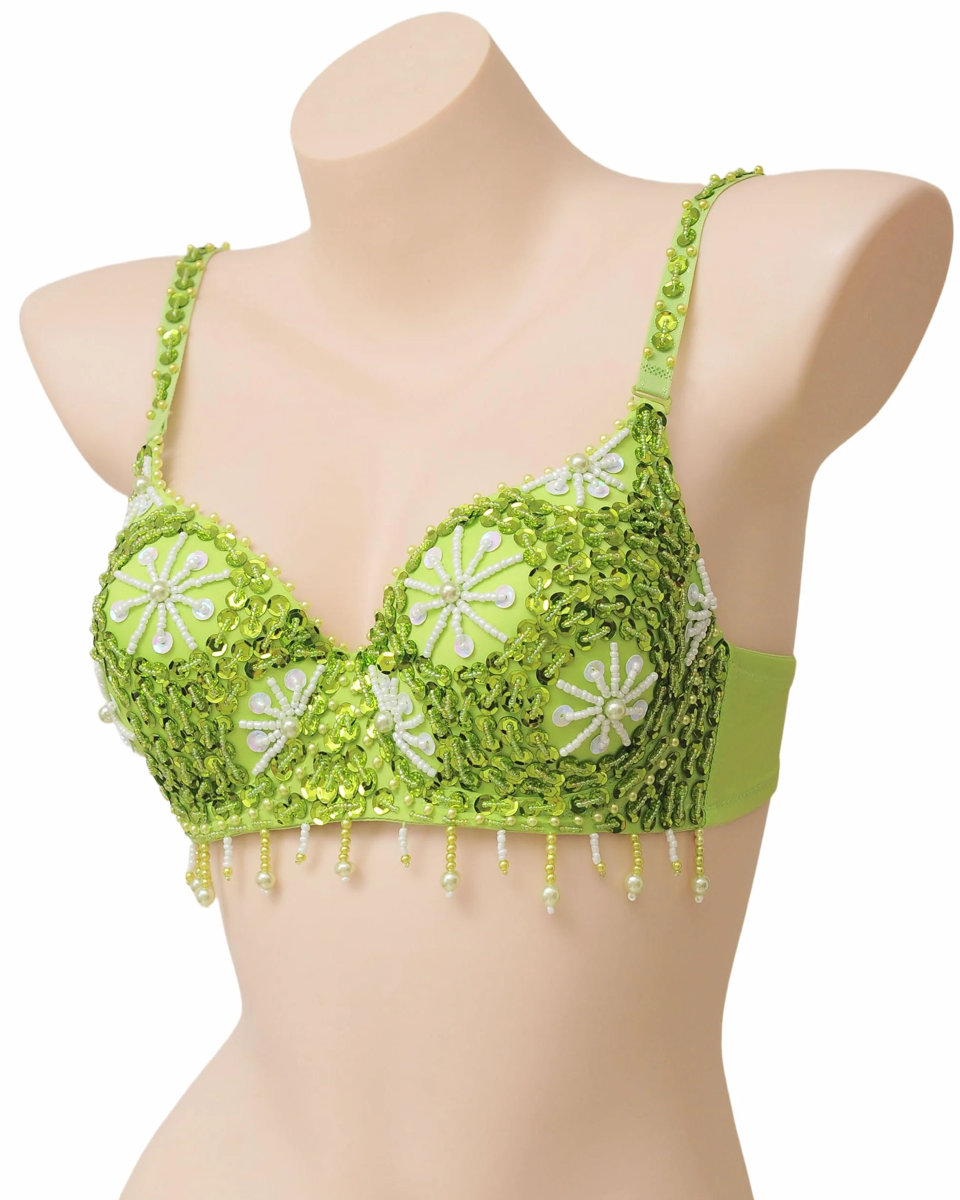 Royal SMEELASujetador con Lentejuelas para Mujer, Top con Lentejuelas para Danza del Vientre, Carnaval, Rave, Fiesta, Top Sujetador para Baile del Vientre