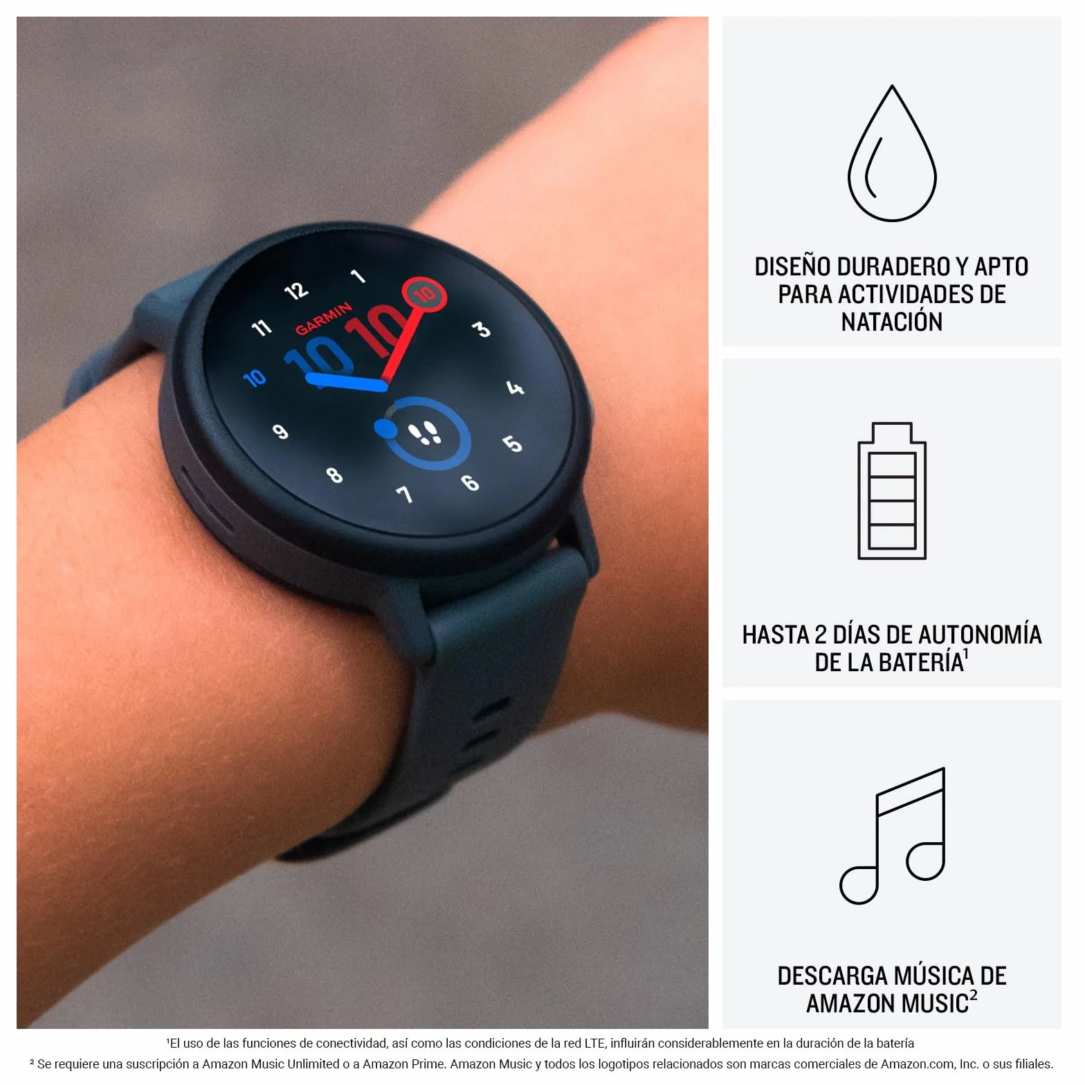 Garmin Bounce 2, Smartwatch y Monitor de Actividad física para niños, Apto para Nadar, Correa Ajustable, hasta 2 días de duración de la batería, Negro
