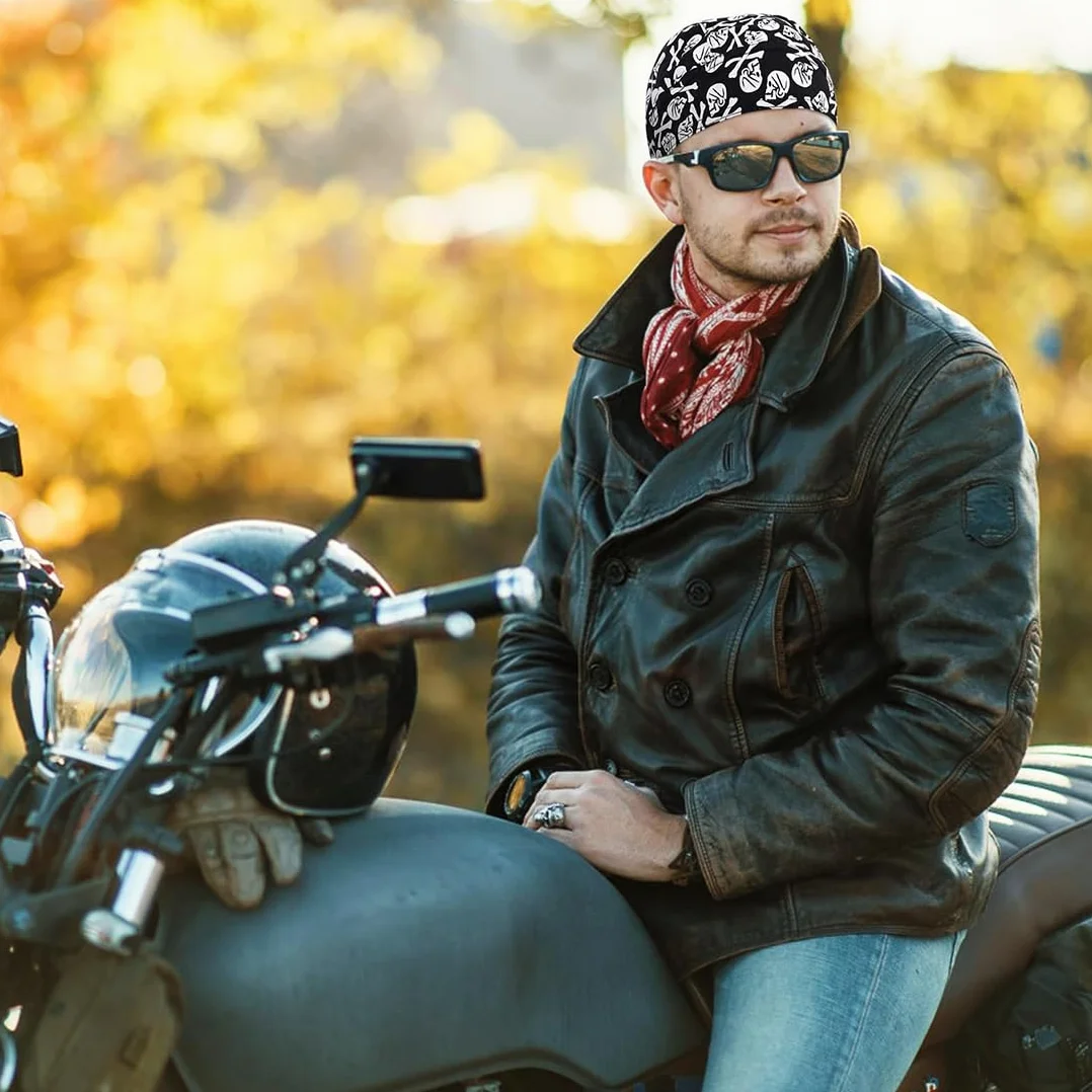 2 Piezas Bandana Ciclismo Hombre Mujer Pañuelo Cabeza Ciclismo para Nadar Correr Senderismo Montañismo y Moto
