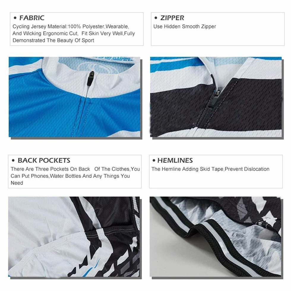 Hombre Conjunto Ropa De Ciclismo para Verano,Transpirable Top De Ciclismo Y Culotte Ciclismo Secado RáPido