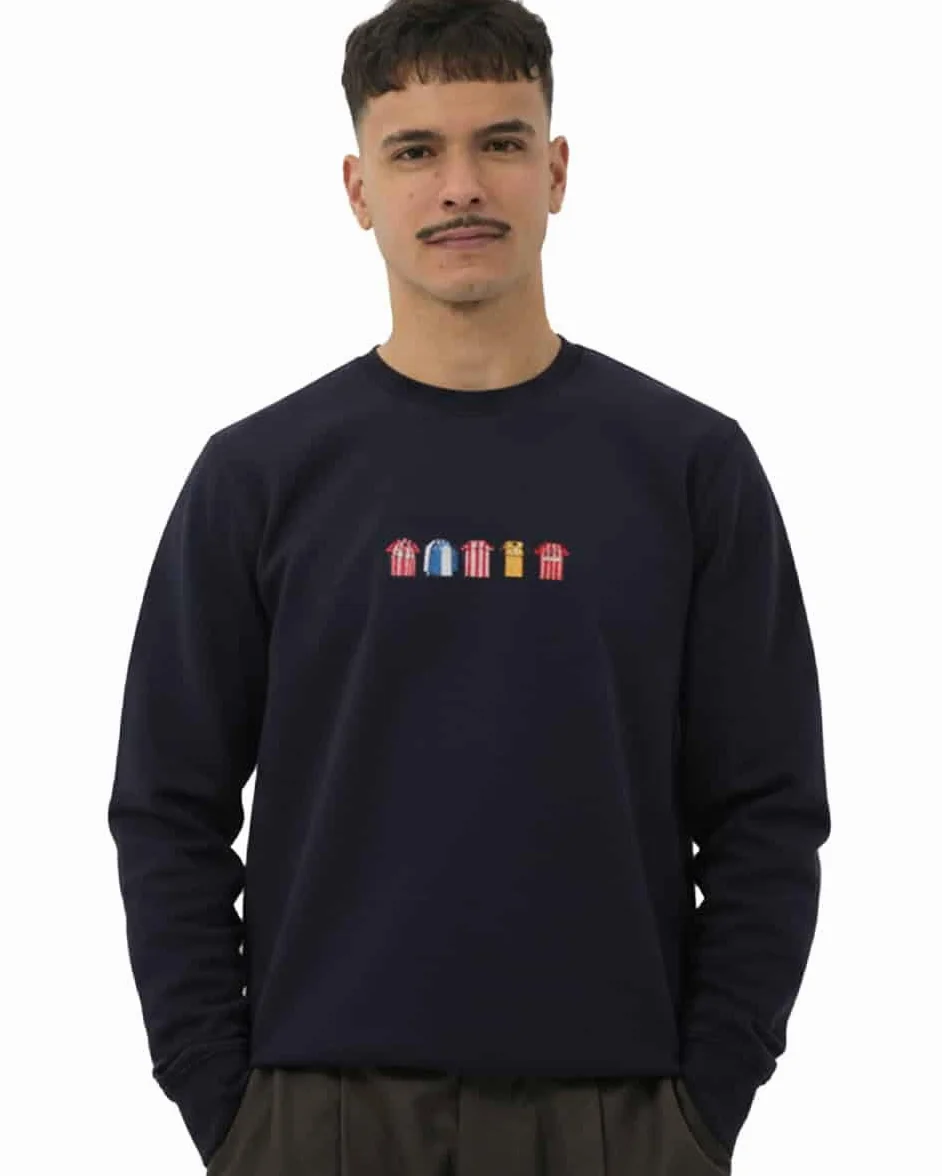 Sudadera Afición Rojiblanca Navy