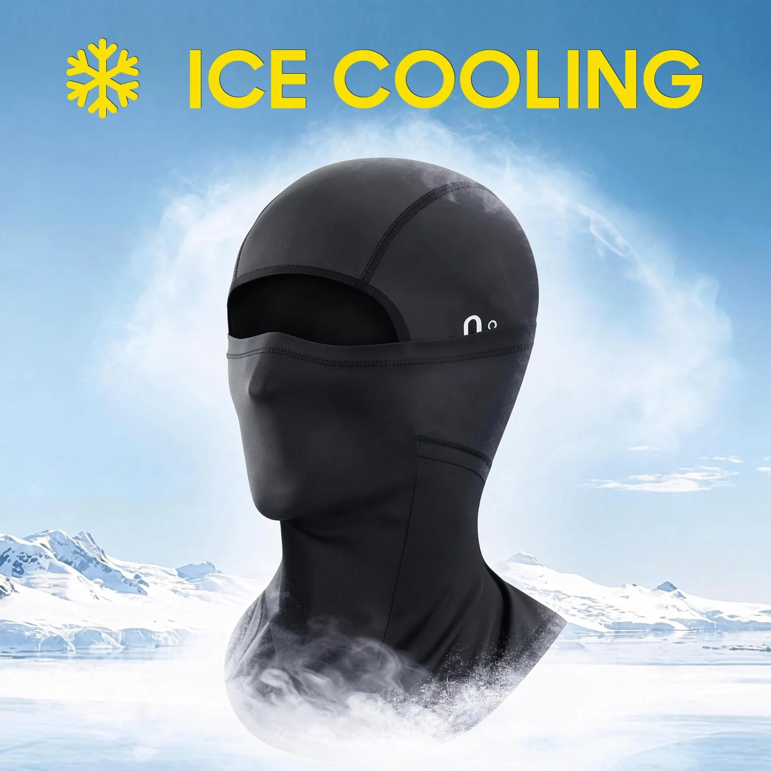 Pasamontañas Moto Verano Transpirable - Máscara Facial Ciclismo con Orificios para Gafas, Protección UV Antiviento para Senderismo Pesca