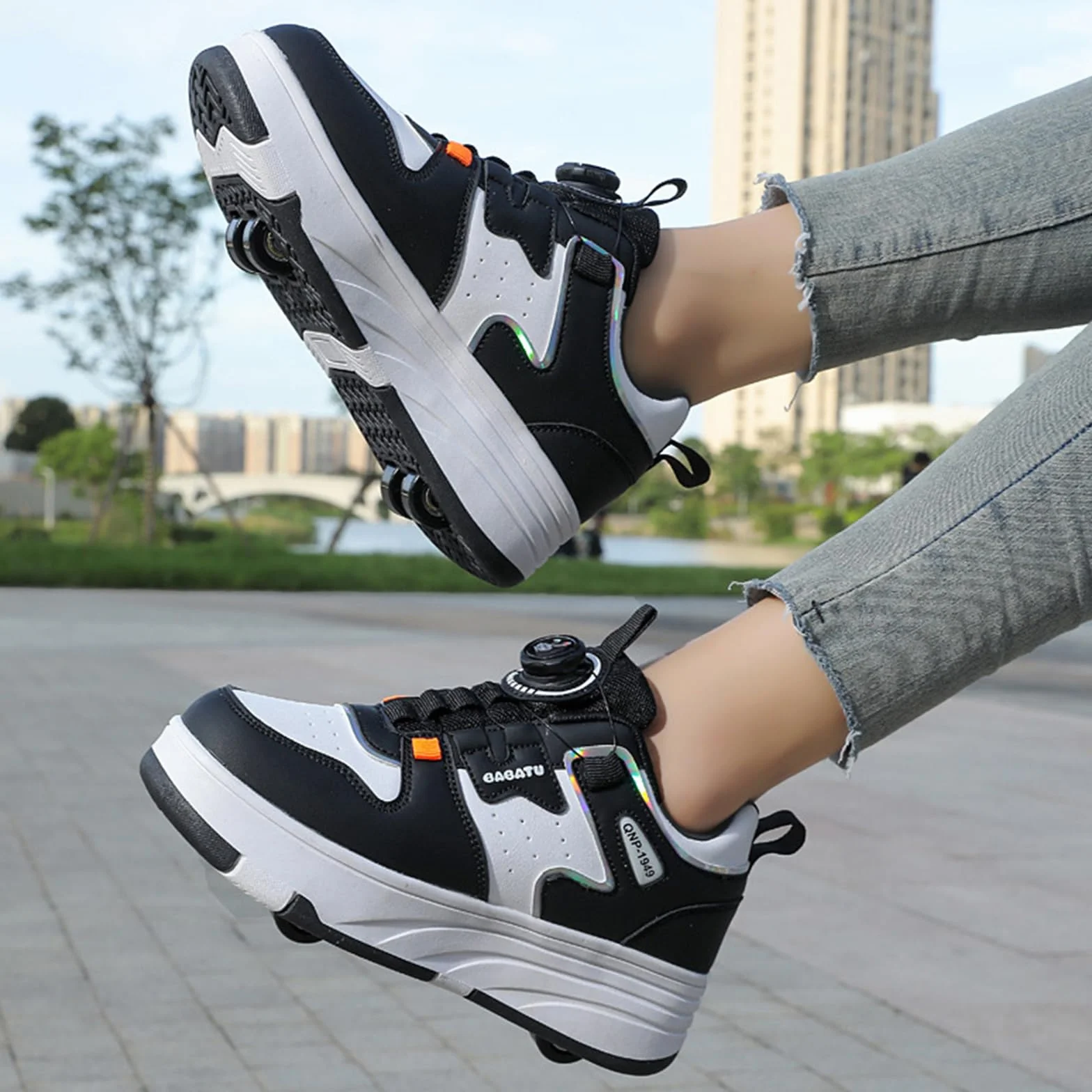 Zapatos con Ruedas Unisex NiñOs,Zapatillas Deportivas Skate RetráCtiles,Zapatillas con Ruedas NiñO,DiseñO Dos En Uno,Adecuado para Clubes,Fiestas De CumpleañOs