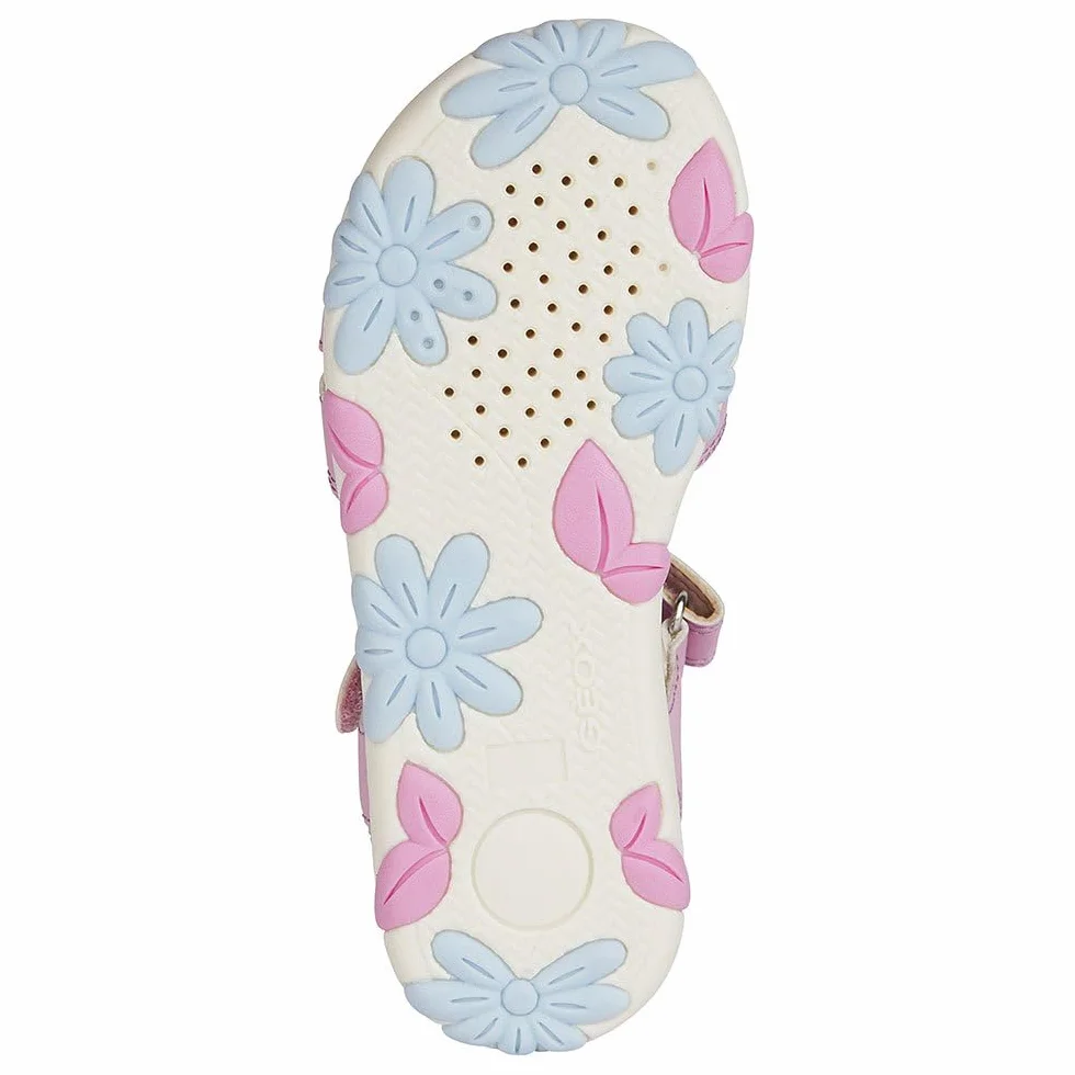 Geox J Sandal Haiti Girl, Sandalias con Punta Abierta Niñas
