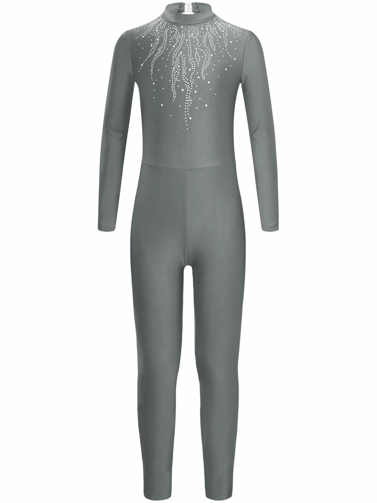 Oyolan Maillot Gimnasia Rítmica Para Niña Body Manga Larga Mono Elástico De Patinaje Artístico Disfraz De Baile Competición