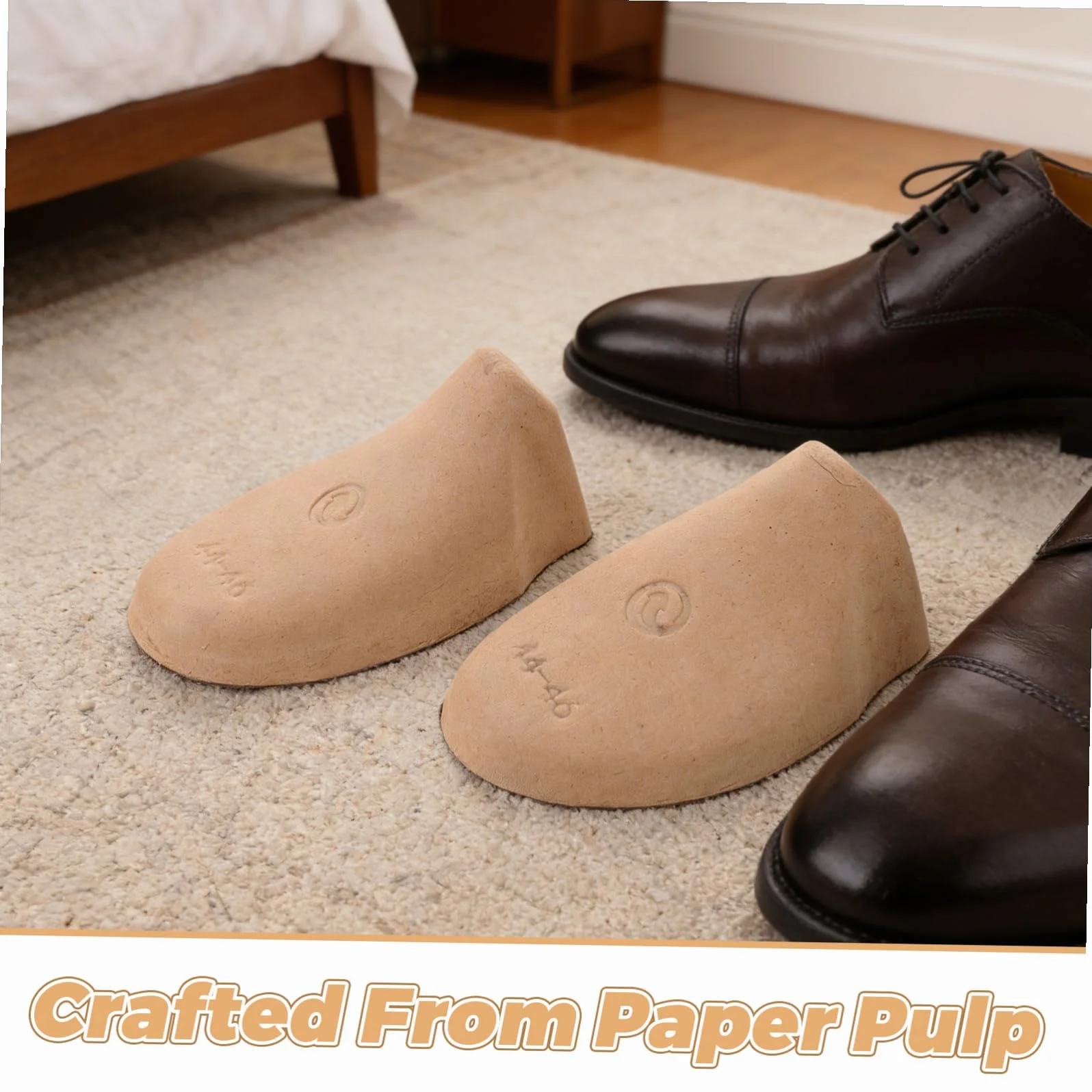 Lurrose 20 Pares Plantillas Diseño Ajustado y Antiarrugas Moldeadoras de Pulpa de Papel en Eu 41-43 para Zapatos y Botas para Hombres y Mujeres para Exhibición