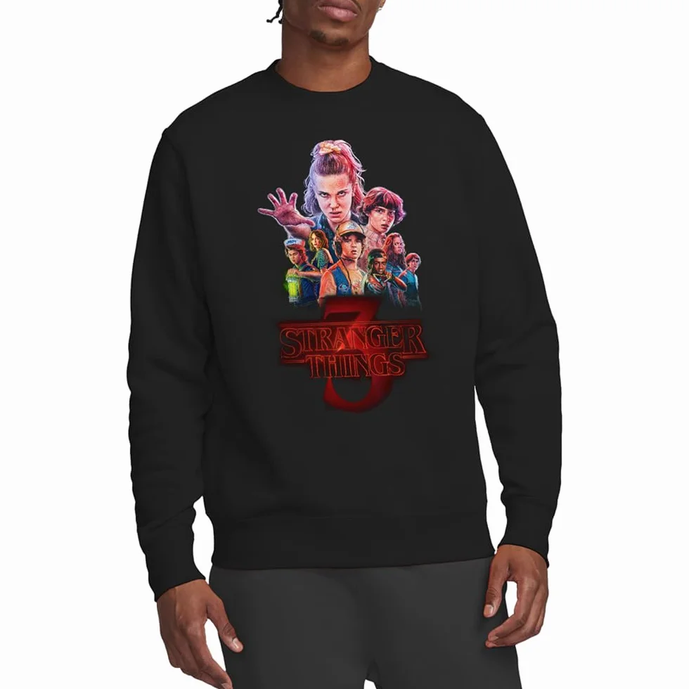 Stranger Things Stranger Things Season Three Poster Unisex Sweatshirt, Black Sudadera Unisex Adulto (Pack de 1)
