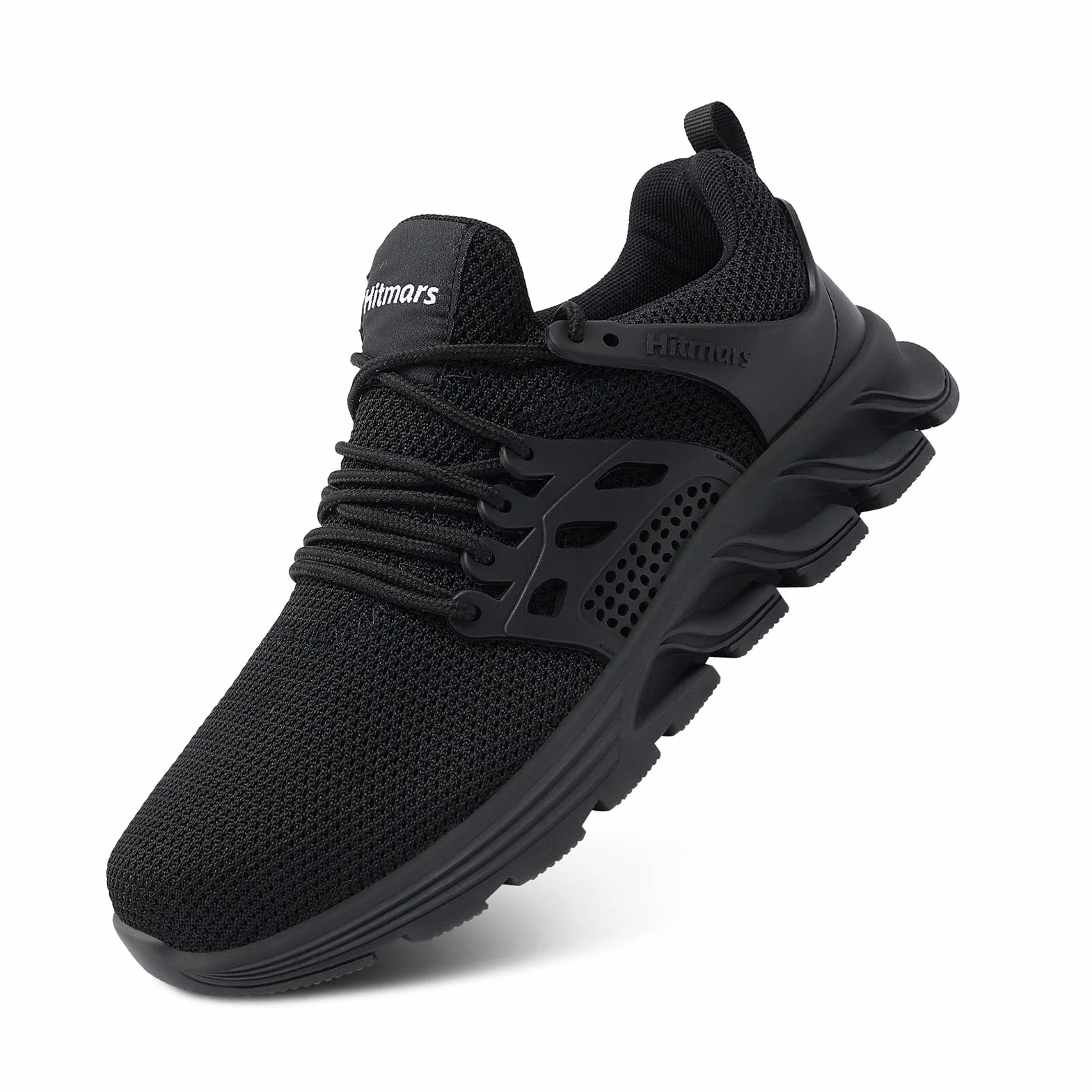 Hitmars Zapatos de Seguridad Hombre Zapatillas de Seguridad Mujer Zapatillas de Trabajo Punta de Acero Safety Shoes Calzado de Seguridad Ligero Negro EU 37