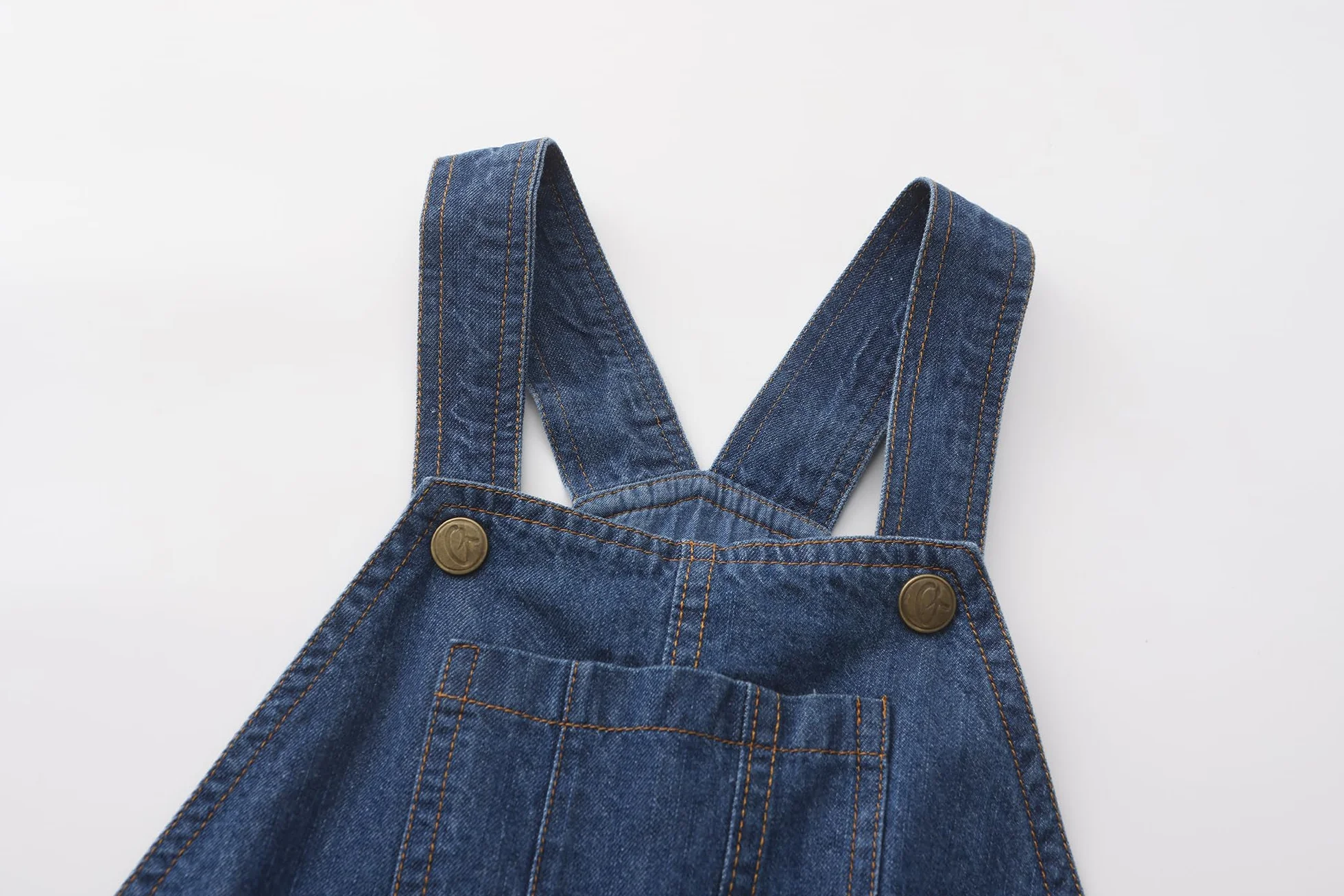 Grandwish Monos Azul Denim Peto Unisexo de Niños 10 años
