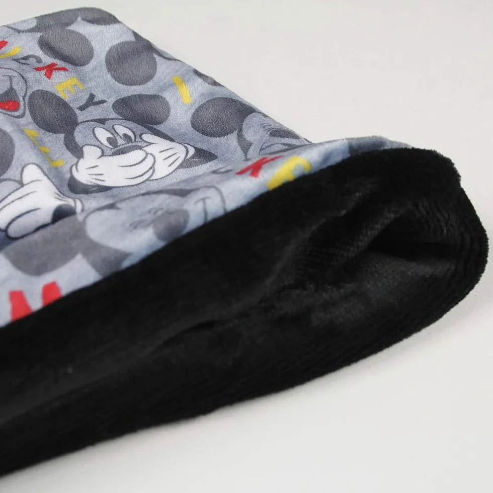 CERDÁ LIFE'S LITTLE MOMENTS Braga para el Cuello Infantil de Mickey-Licencia Oficial Disney Bufanda para clima frío, Gris, Talla única para Niños