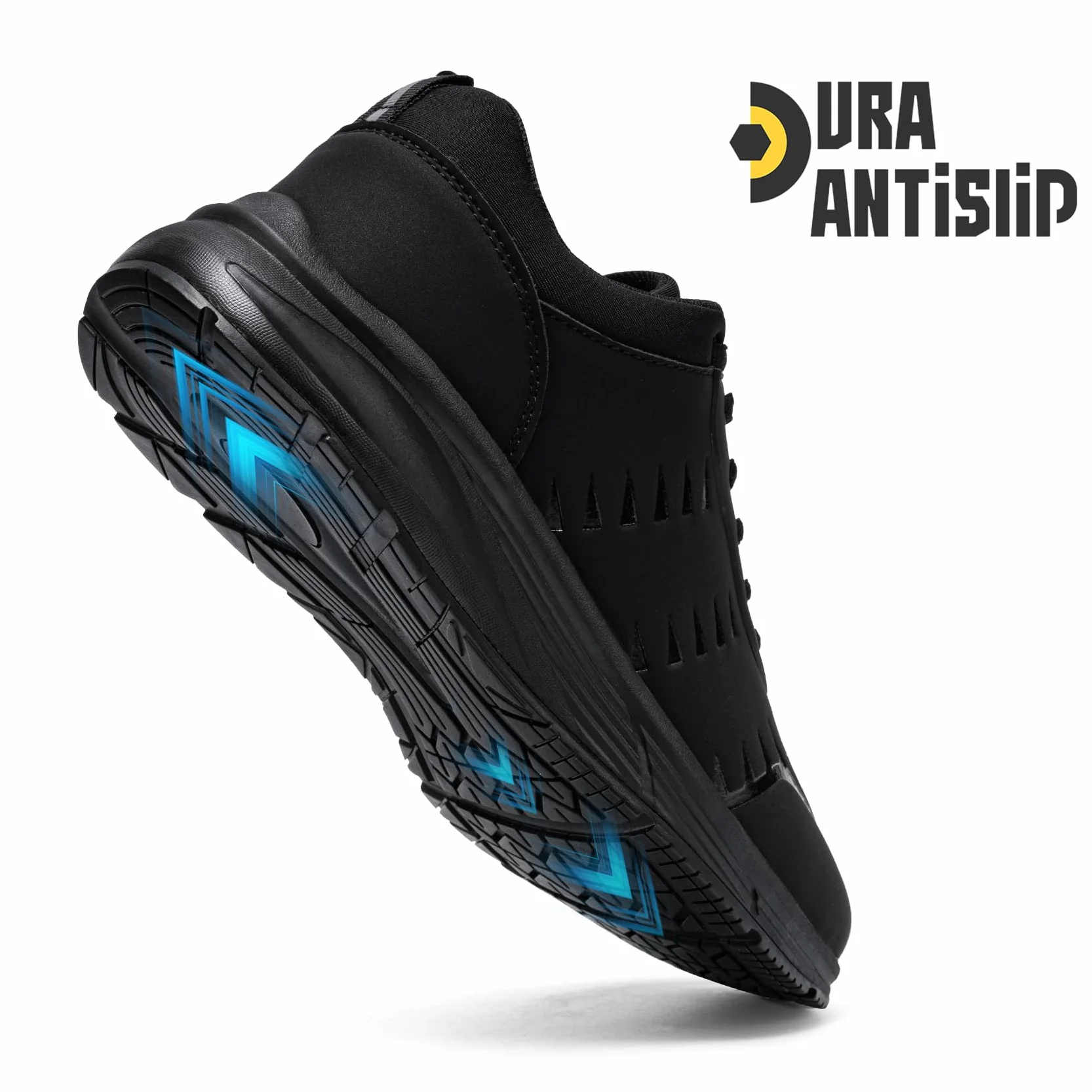 LARNMERN Zapatos Antideslizantes Hombre Mujer Zapatos de Cocina Hombre Zapatos Hosteleria Impermeable Zapatillas Antideslizante Cocina Camarero Sanitario Sin Puntera Slip-On