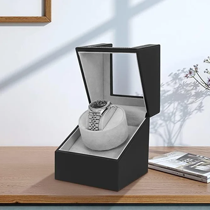 Olvy Caja giratoria para relojes automáticos, motor extremadamente silencioso