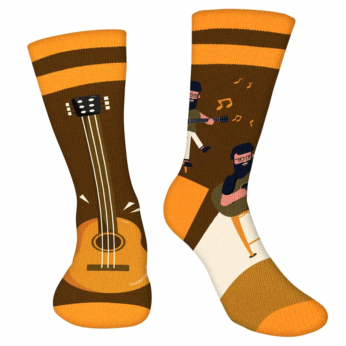 AGRIMONY Divertidos Calcetines de Guitarra para Hombre y Mujer-Regalos Originales para Navidad Cumpleaños