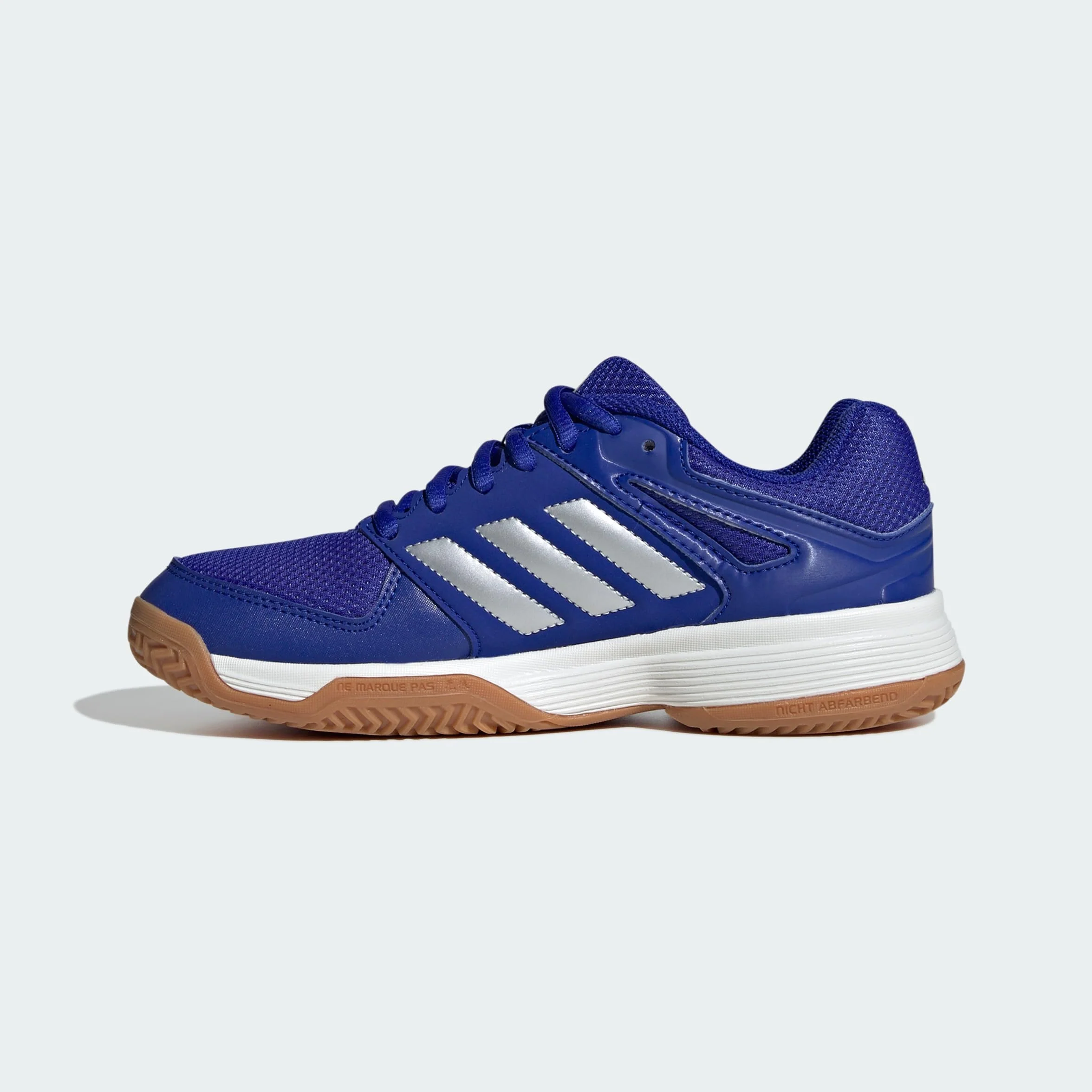 adidas Unisex niños Speedcourt Indoor Kids Shoes, Lucid Blue/Silver Metallic/Gum, 34 EU
