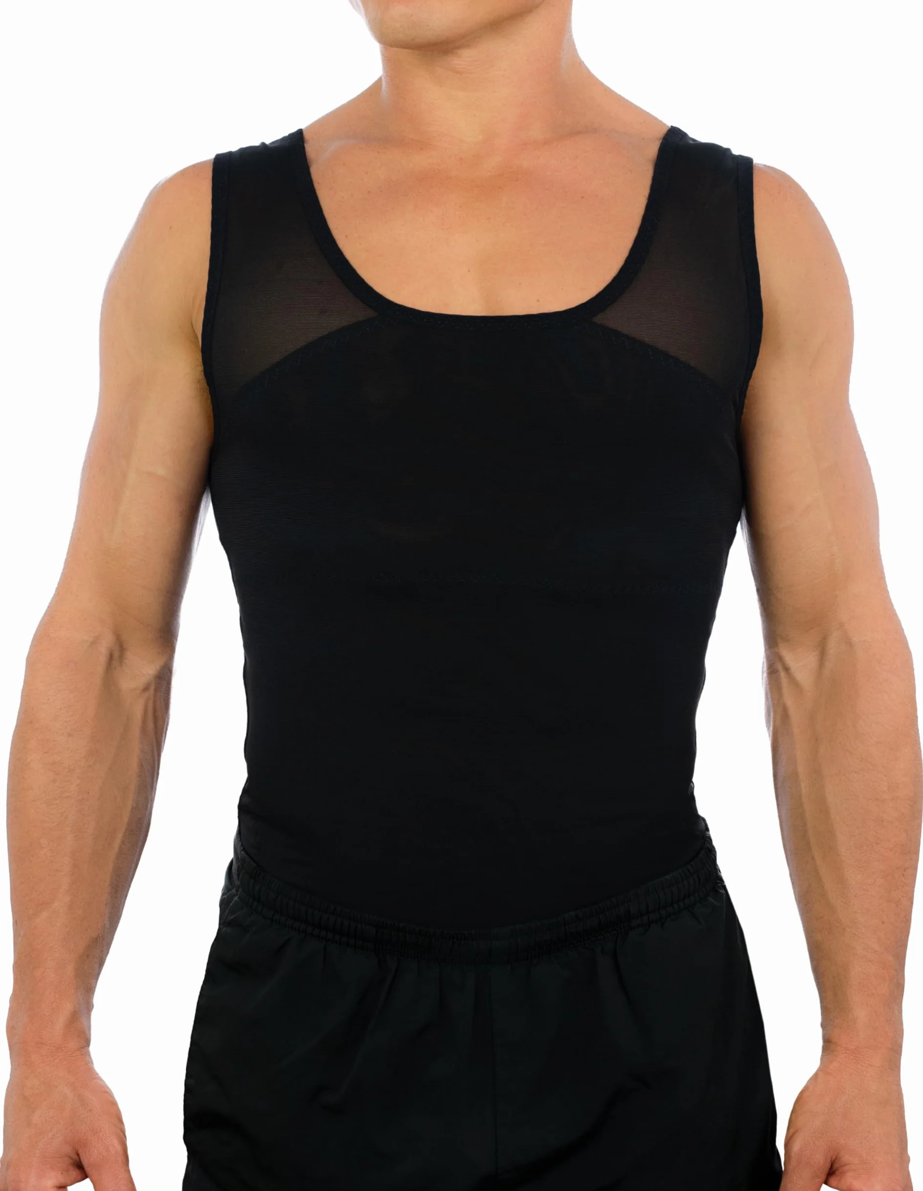 Esteem Apparel Camisa de compresión de Pecho Original para Hombre para Ocultar ginecomastia Moobs