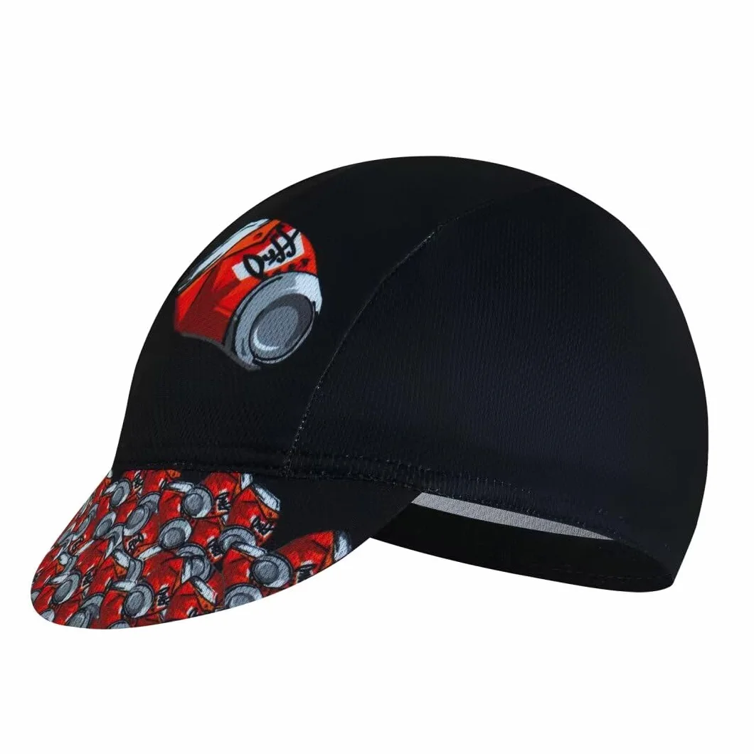 Gorra de ciclismo para hombre y mujer, sombrero de ciclismo debajo del casco, poliéster, transpirable, absorbe el sudor