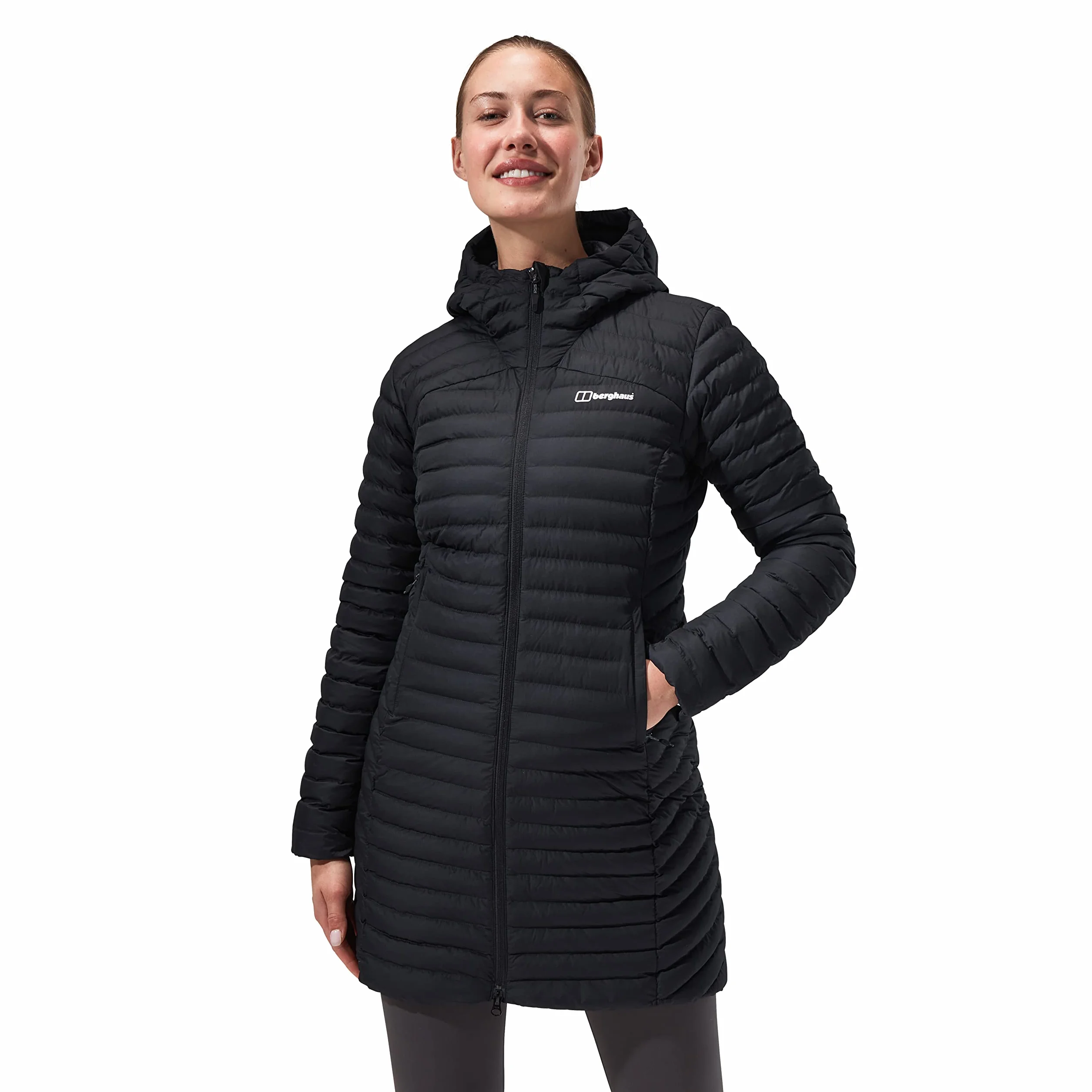 Berghaus Nula - Chaqueta Larga Con Microaislamiento, Diseño Duradero, Resistente Al Agua Chaqueta aislante Mujer (Pack de 1)
