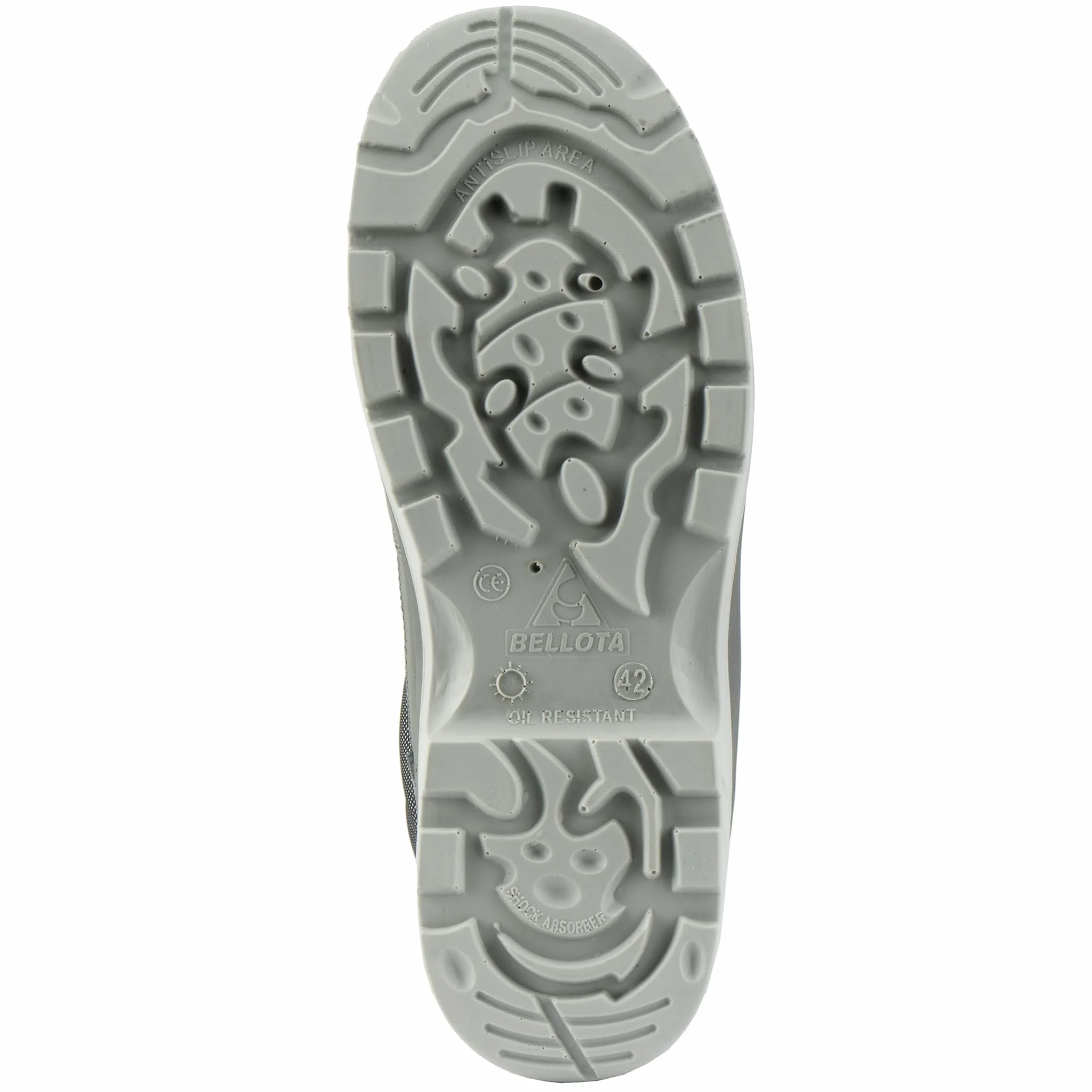 Bellota 72307GJS3 - Bota de Seguridad Comp+ Nobuck S3 Gris de Hombre y Mujer de Piel Hidrofugada Nobuck, Ligero y Resistente