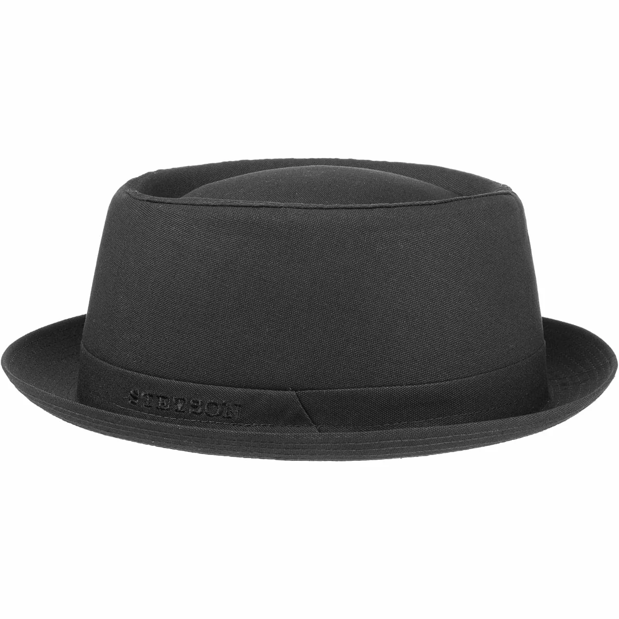 Stetson Athens Cotton Porkpie Sombrero Mujer/Hombre - Sombrero de Tela de algodón - Pork Pie Fabricado en Italia - Invierno/Verano - con Forro Interior -