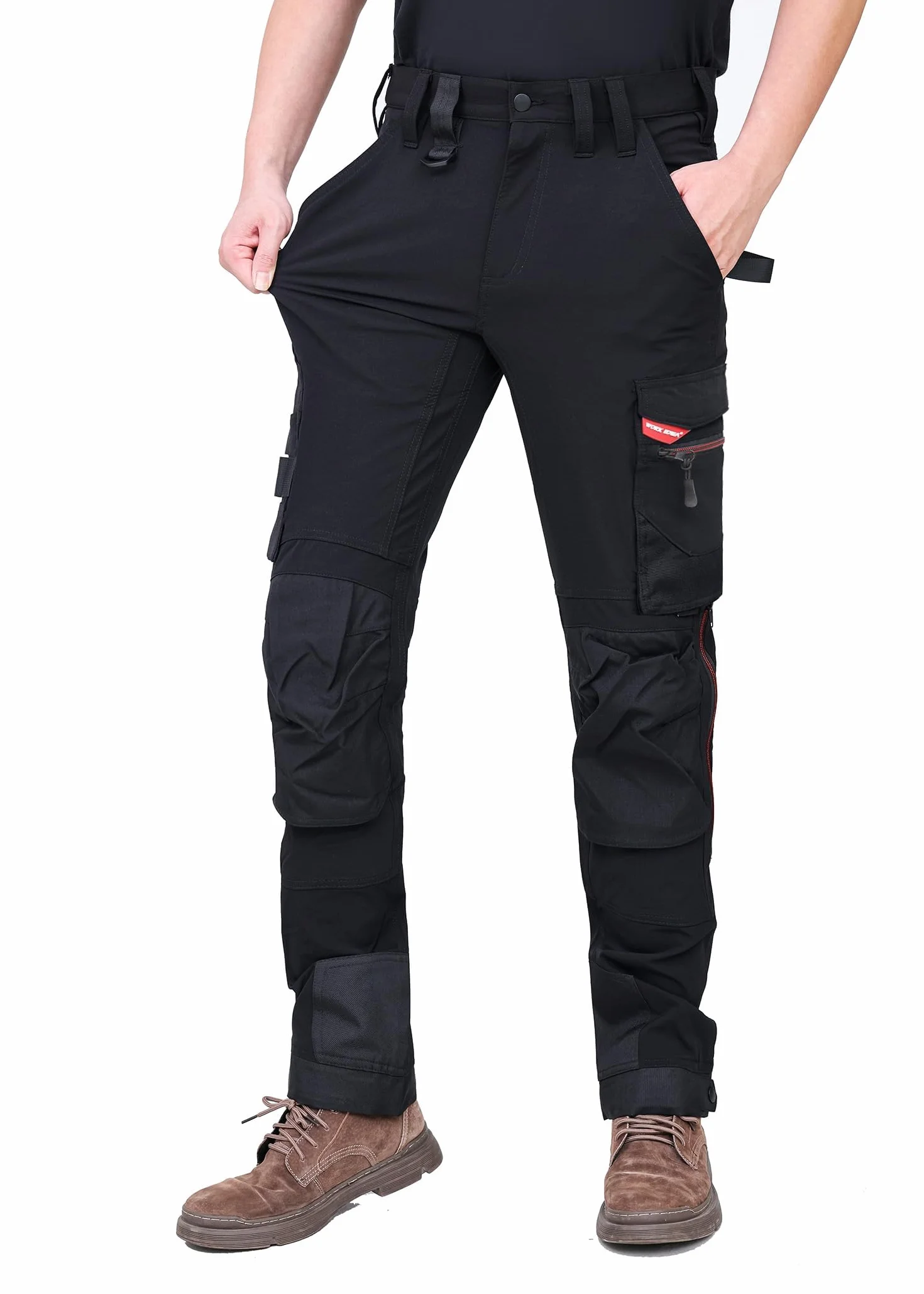 WORK IDEA Pantalón de Trabajo elástico Slim-fit Hombre con Cordura