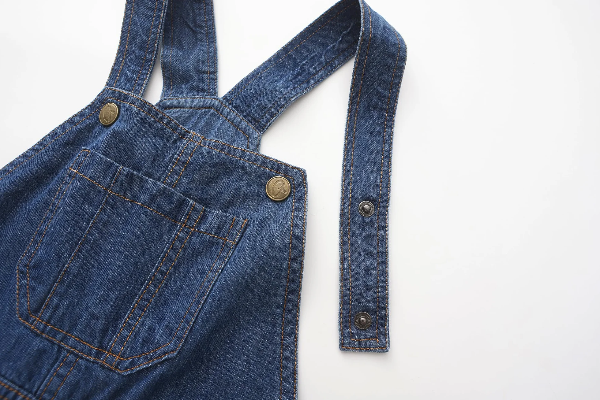 Grandwish Monos Azul Denim Peto Unisexo de Niños 10 años