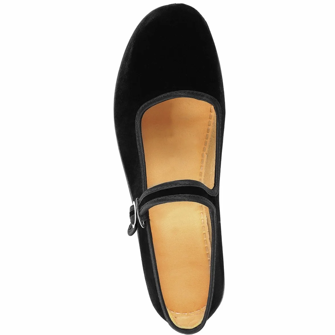 Zapatos Mary Jane de Terciopelo de Las Mujeres Algodón Negro Antigua Pekín Pisos de Tela Ejercicio Zapatos de Baile