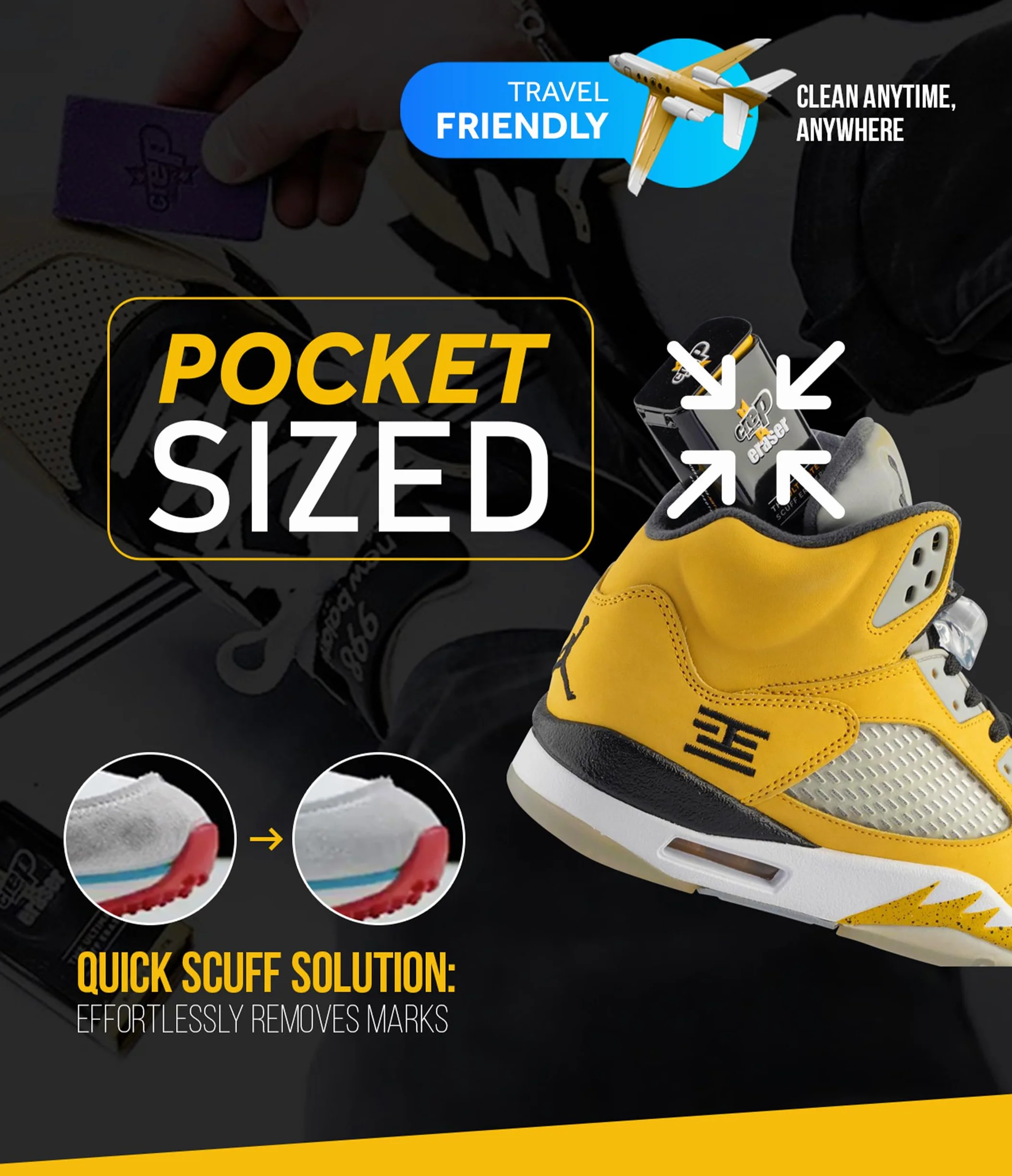 Crep Protect - Borrador de rozaduras definitivo - Limpiador de zapatillas para calzado de ante y nobuck
