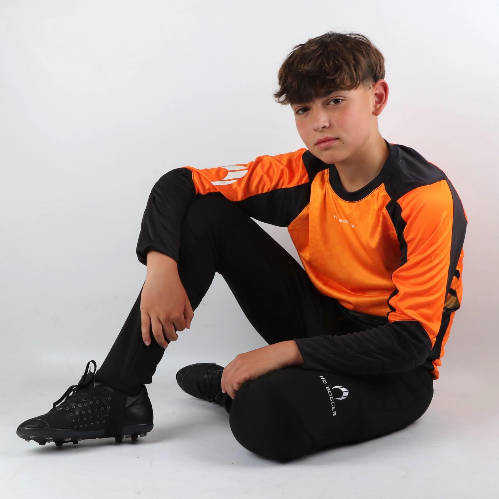 HO Soccer Kid Keeper Set Deep-Sea Orange Cojunto Portero Unisex niños (Pack de 1)