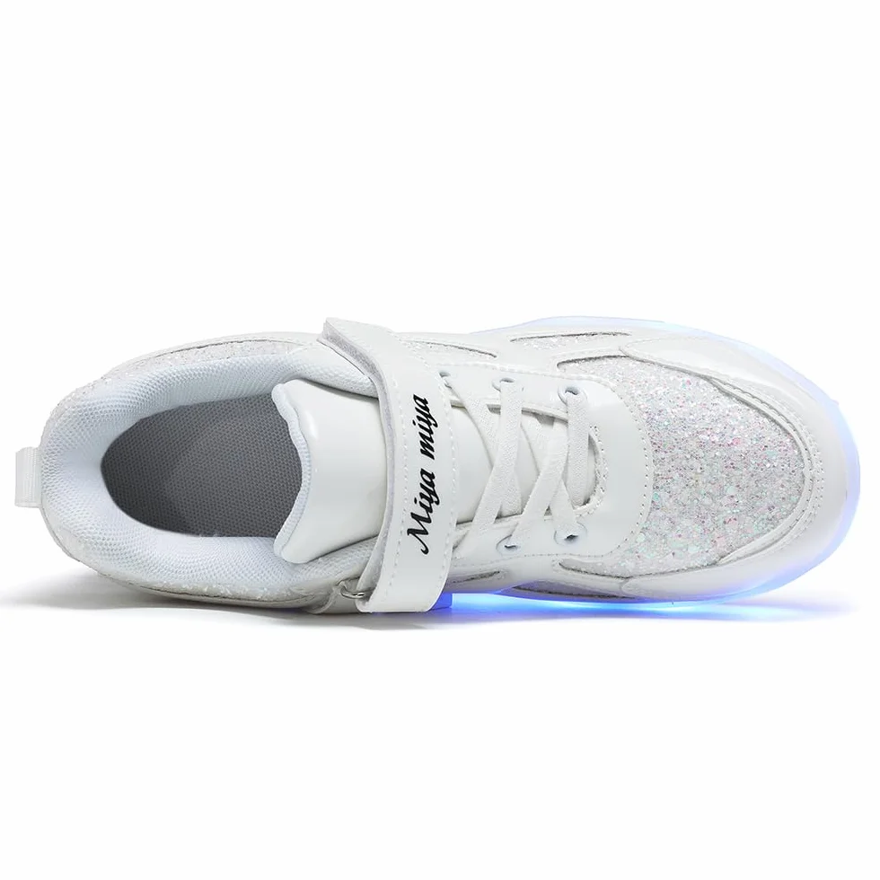 USB Recargar Skateboarding Zapatos Luces LED Coloridos Parpadeante Zapatos de Skate Zapatillas Calzado Deportes de Exterior Gimnástico Sneakers Navidad para Chico