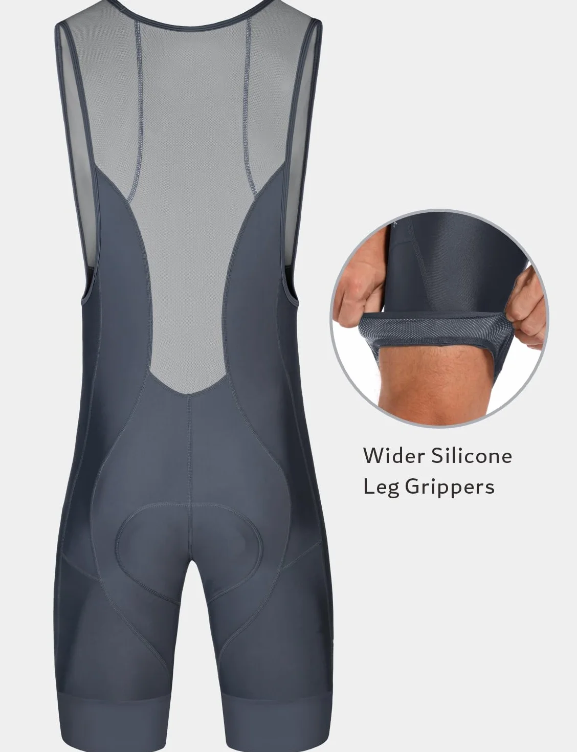 Przewalski Culotte con Tirantes de Ciclismo para Hombre con badana 3D, Tirantes de Malla Transpirables, dobladillos Antideslizantes de Silicona y Secado rápido para Carretera y Rodillo