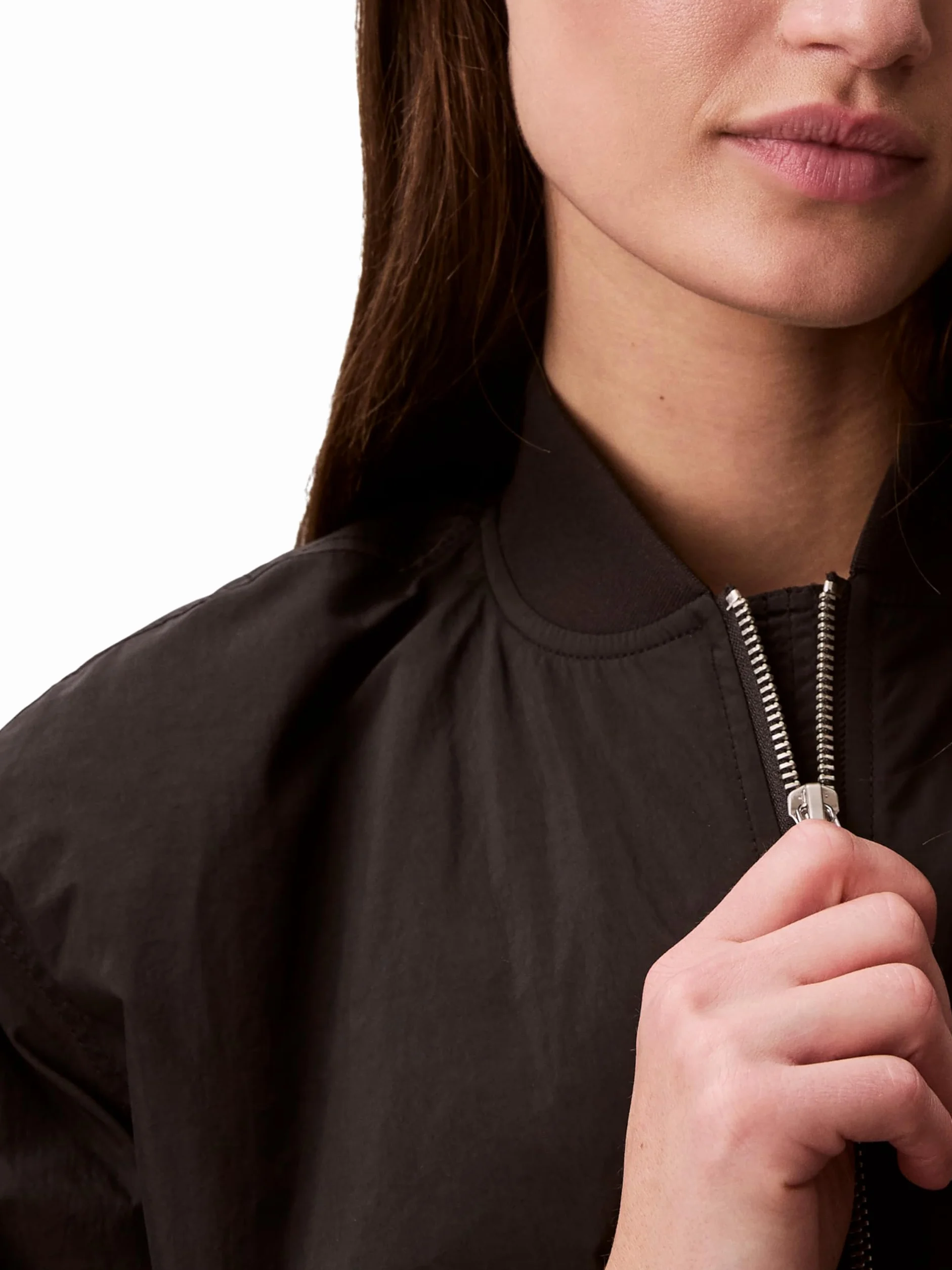 Calvin Klein Essential Nylon Bomber Jacket Lv047f505g Chaquetas Mujer