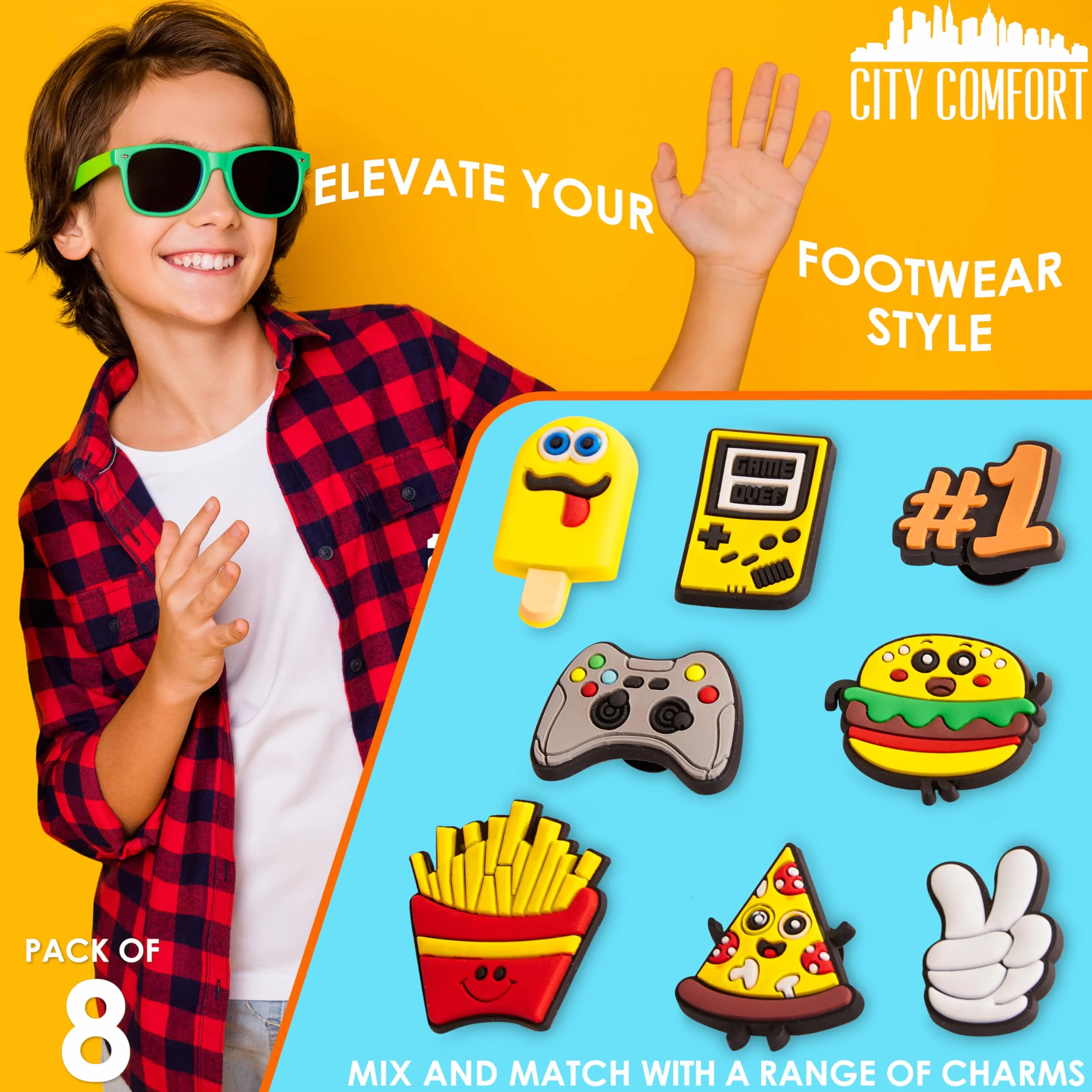 CityComfort Zuecos con Charms Removibles para Niño, Zuecos Playa y Piscina