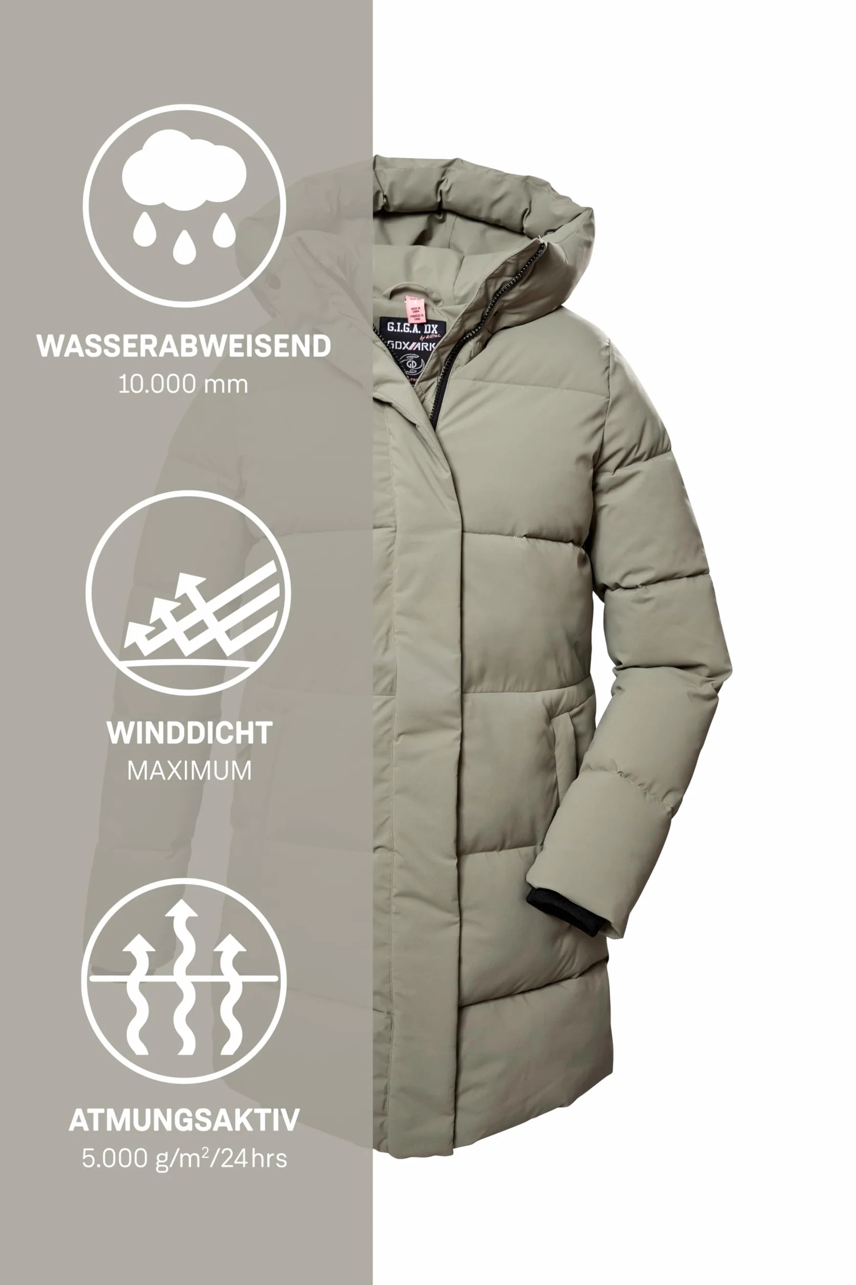 G.I.G.A. DX Gw 1 Wmn Qltd Prk Parka acolchada/parka funcional con capucha Mujer