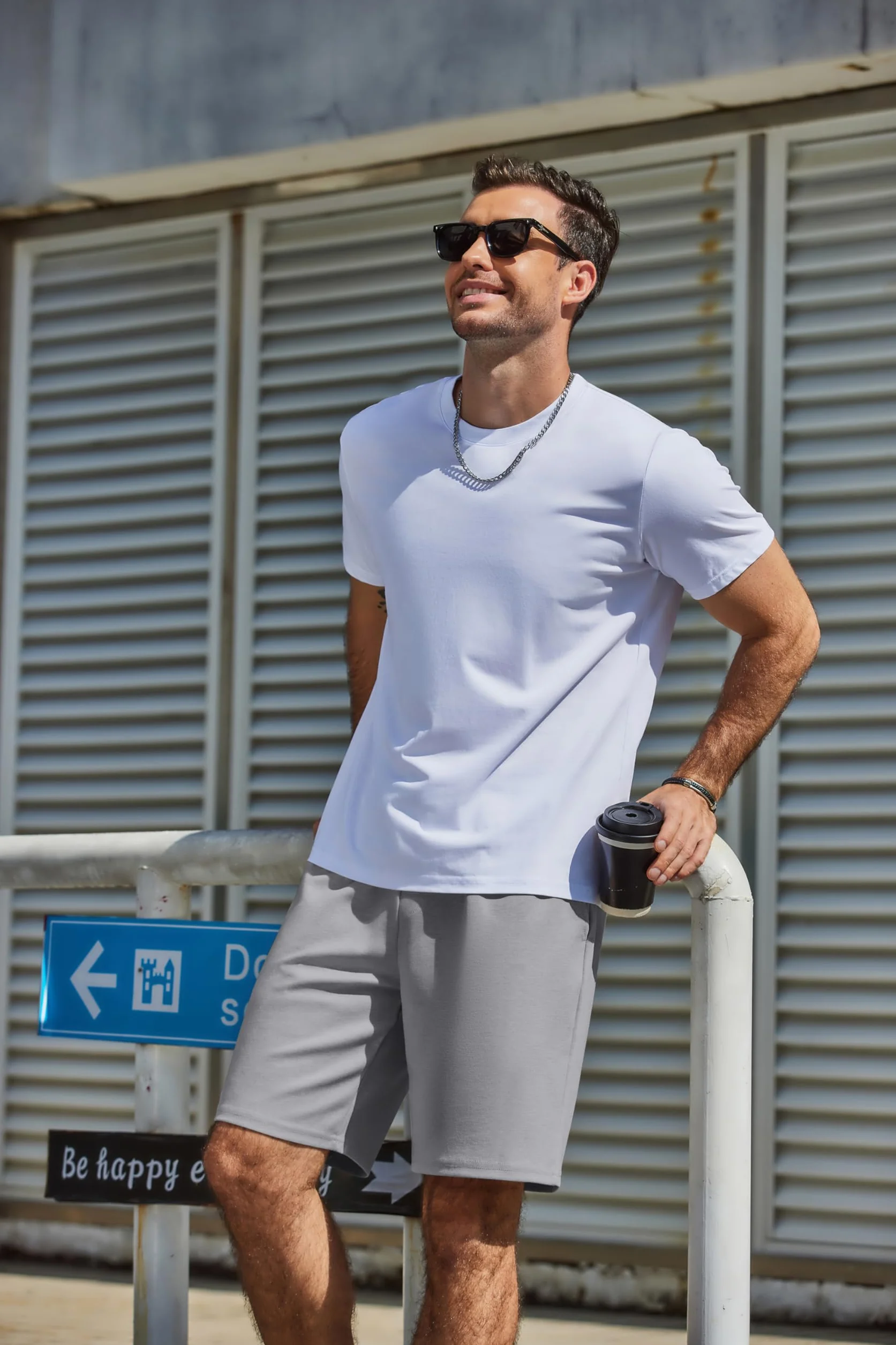 COOFANDY Pantalon Corto Hombre Deporte Pantalones Running Pantalones Cortos Elasticos Pantalón Running Shorts
