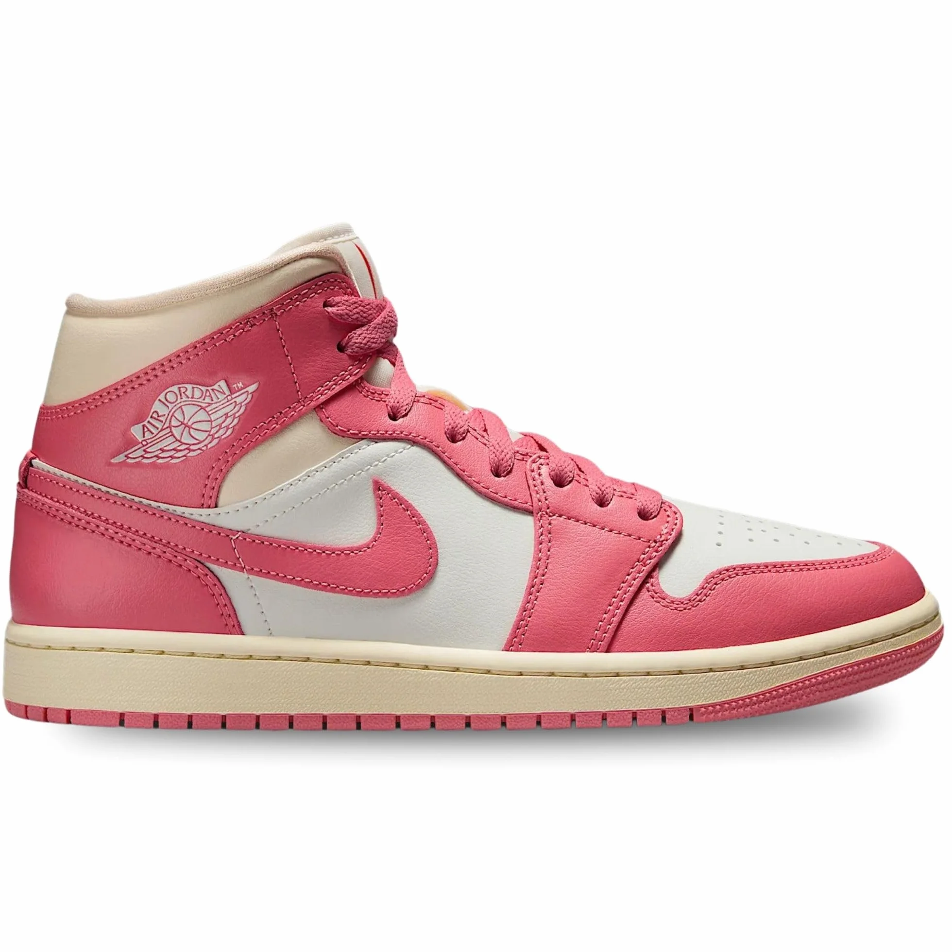 Nike Tenis Air Jordan 1 Mid para mujer, Sail/Pink Salt-guayaba Ice-muselina, 41 EU