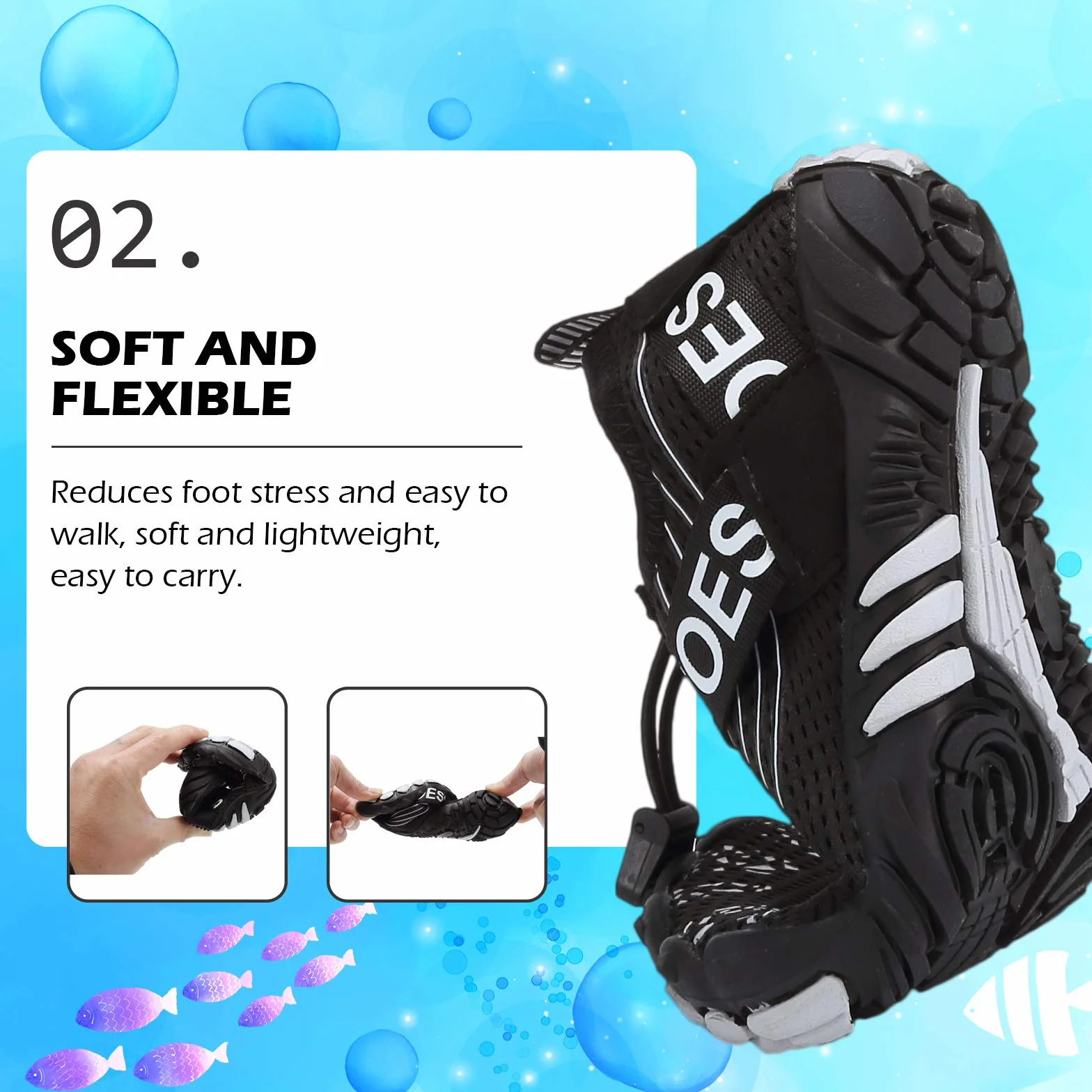DimaiGlobal Calzado Descalzos Niñas Niños Zapatillas de Trail Running Barefoot Secado Rápido Zapatos de Agua Transpirable Antideslizante para Playa 30EU Negro